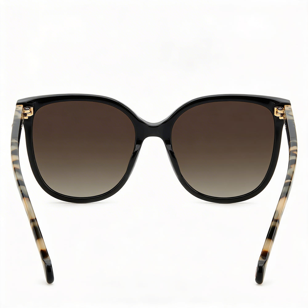 Gafas de Sol Cuadradas Clásicas de Acetato Negro Habana para Mujer Carolina Herrera HER 0136/S Protección UV 100% 55mm