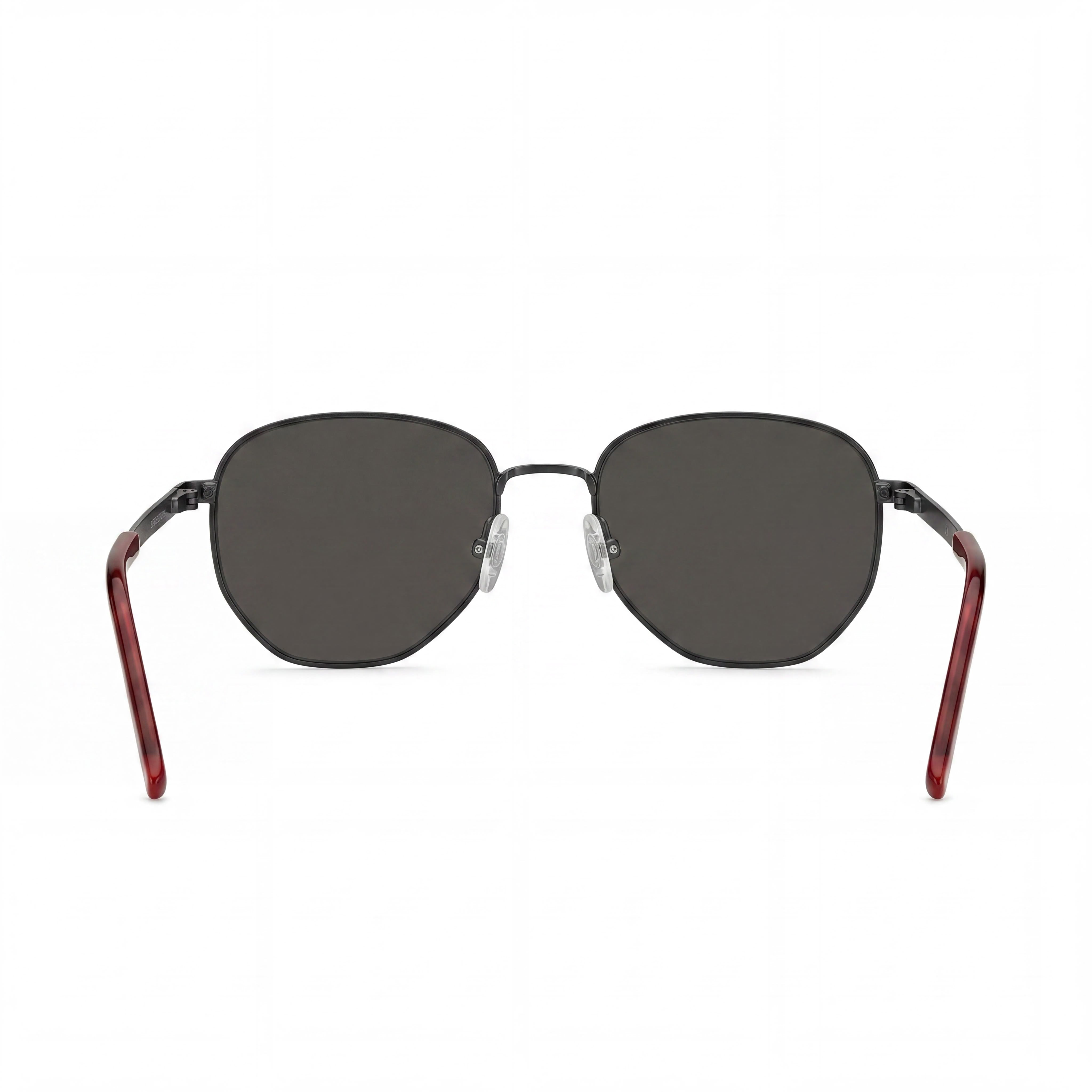 HUGO Modern Men's Metal Frame Matt Black UV Protected Non-Polarized Polycarbonate Lenses Sunglasses 55mm, Photo 3
