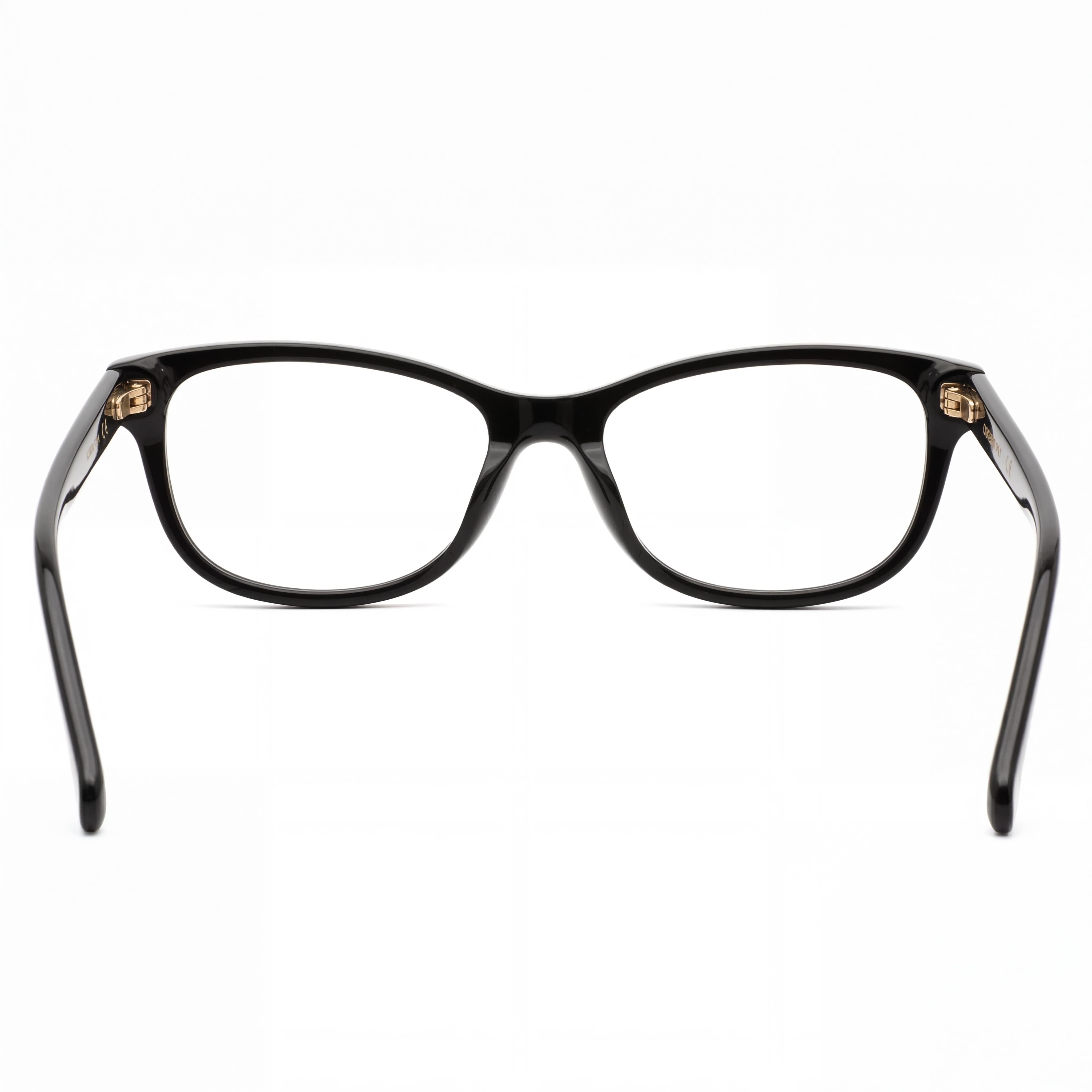 Gafas casuales Carrera de acetato negro para mujer con 51 mm de ancho de lente, 14 mm de puente, 140 mm de patillas, Photo 4