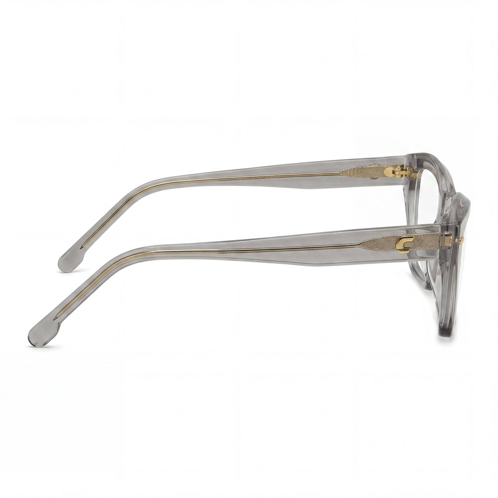 Armazón de gafas Carrera Casual para hombre, de acetato gris, con 53 mm de ancho de lente, 18 mm de puente, 140 mm de longitud de patilla