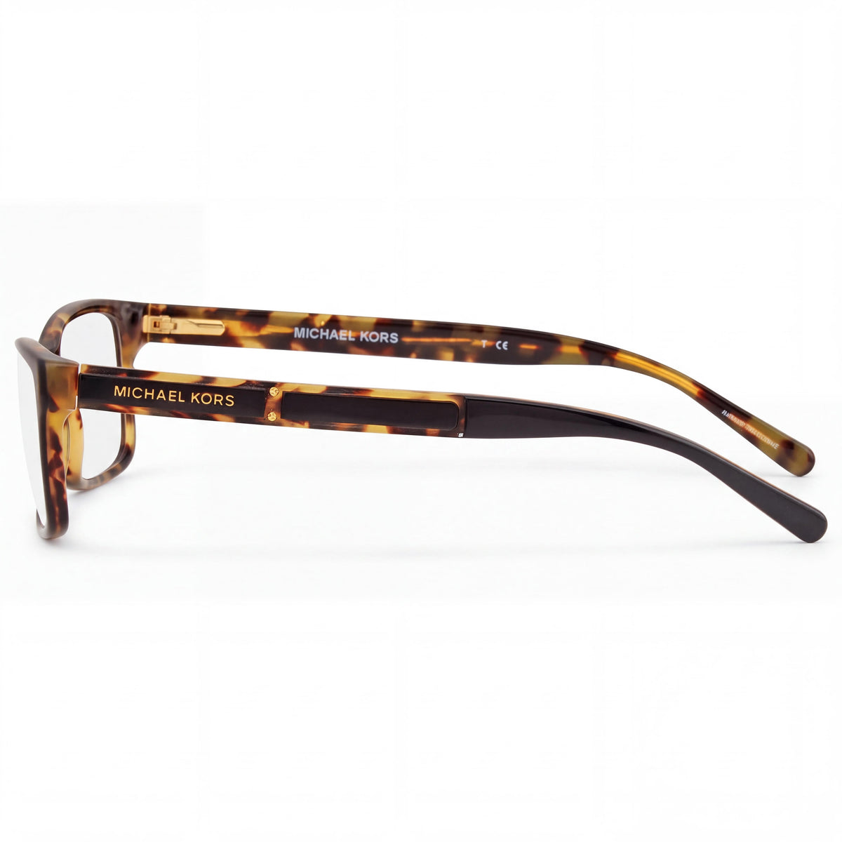 Michael Kors Kya Unisex Classic Gray Tort Graphic Plastic Non- Clear Lens Eyeglasses 51mm, Photo 3