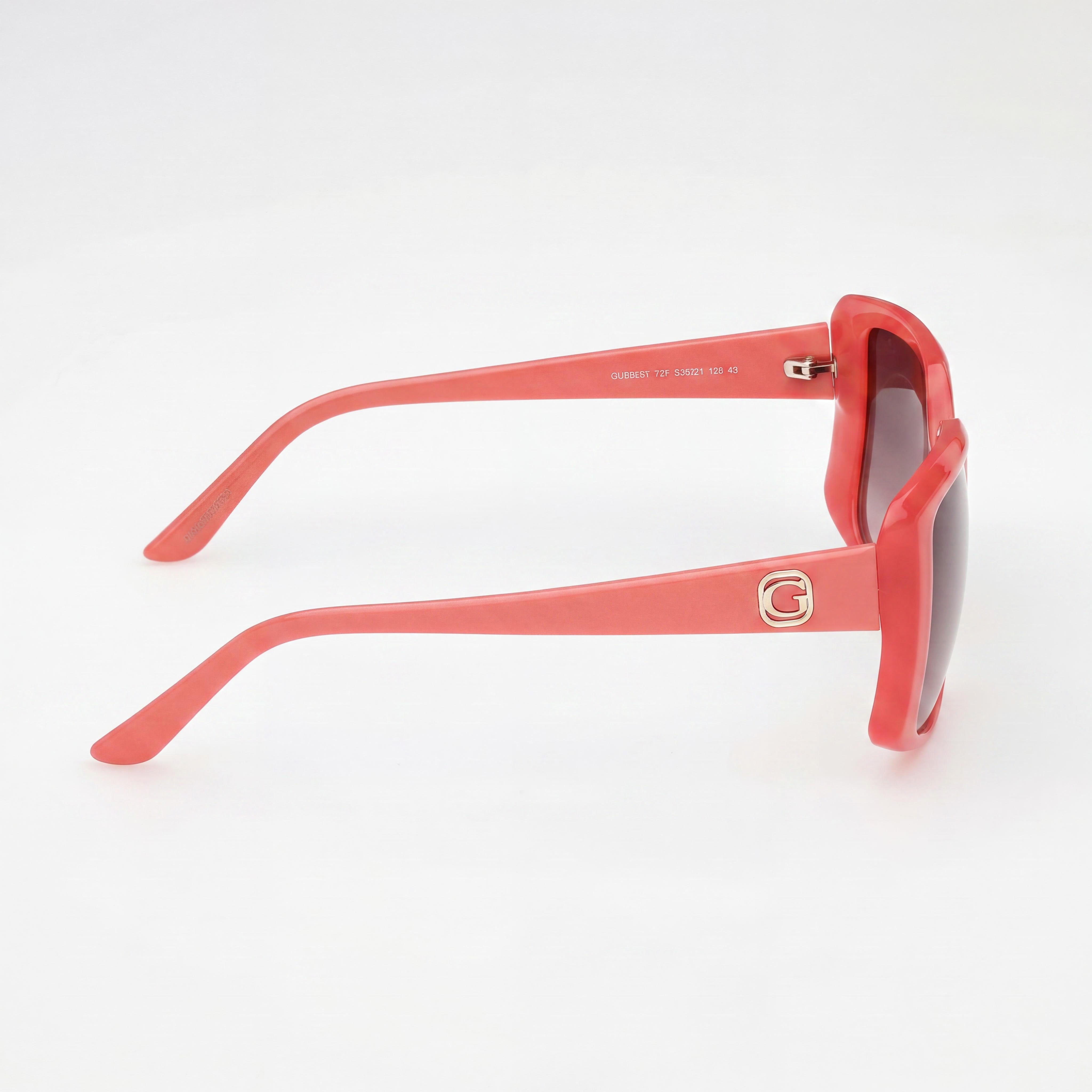 Gafas de sol Guess Modern para hombre, montura de plástico monocolor rosa, degradado, de policarbonato marrón, protección UV, 53 mm, Photo 2