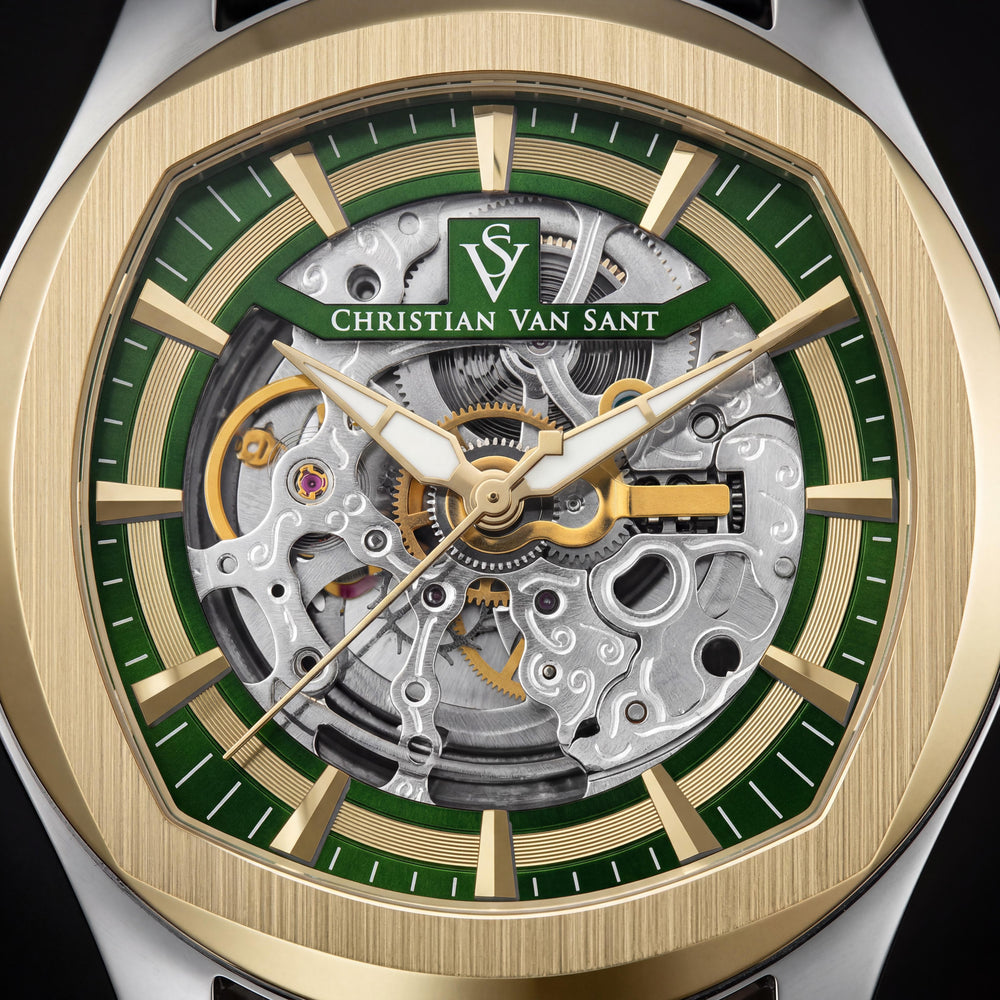 Christian Van Sant CV9503 Modern Men's Green Dial Automatic Stainless Steel Watch