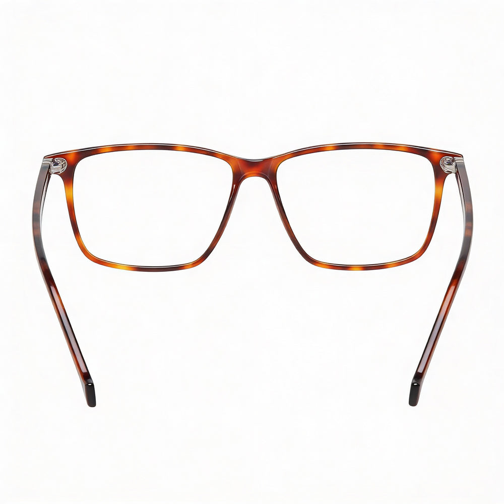 Gafas de vista Hackett London Heb18110056 para hombre, montura completa, cuadradas, de plástico, color carey, ancho de lente: 56 mm