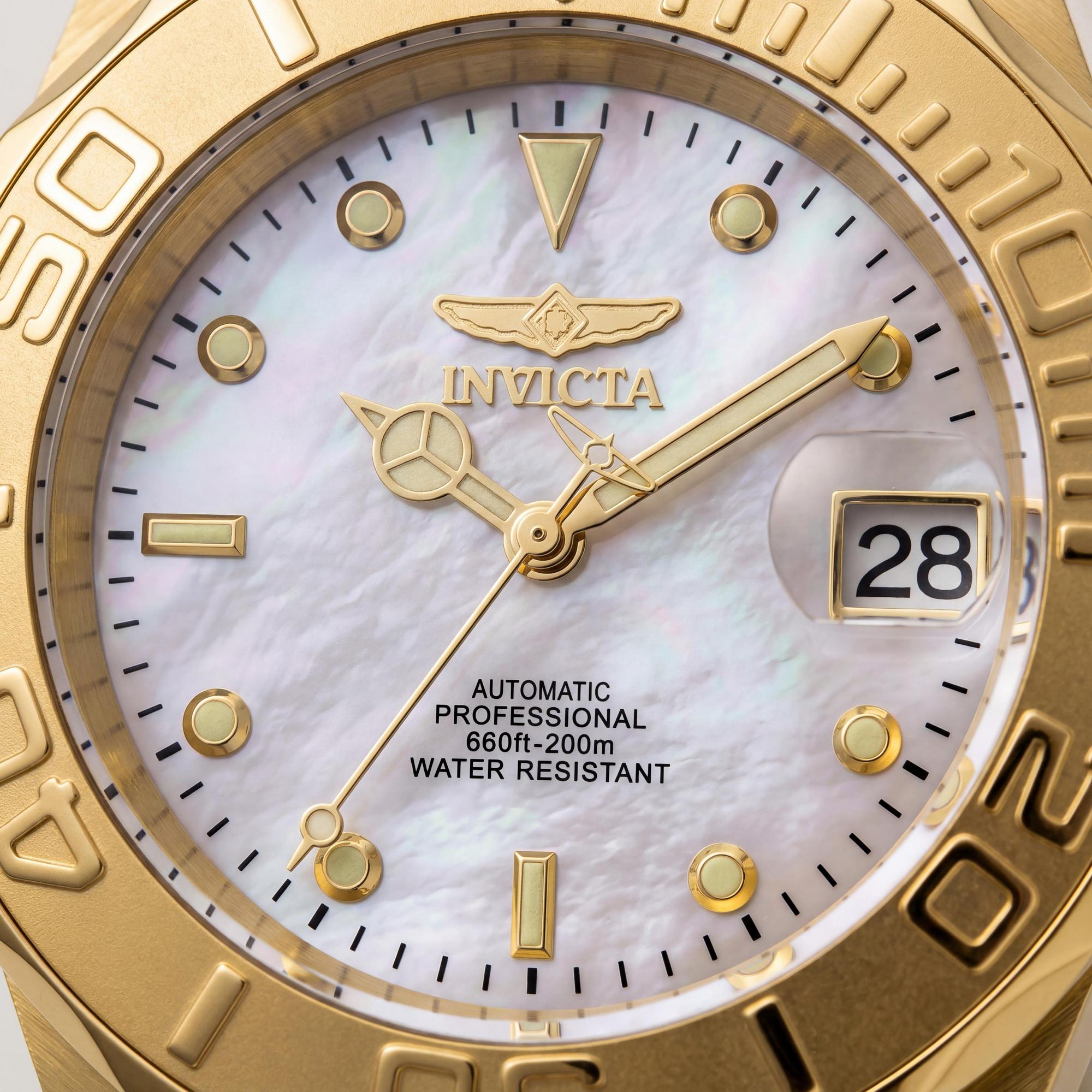 Invicta Pro Diver 28694 Gold White Men's Automatic Watch, 40mm, Photo 2
