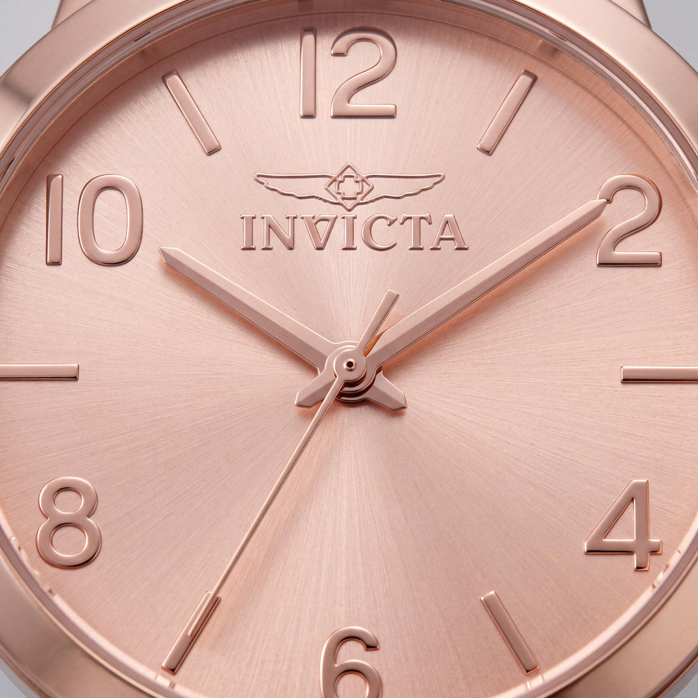 Reloj Invicta Wildflower 49087 Unisex de Cuarzo, Esfera Oro Rosa, Caja y Brazalete de Acero Inoxidable, 34mm