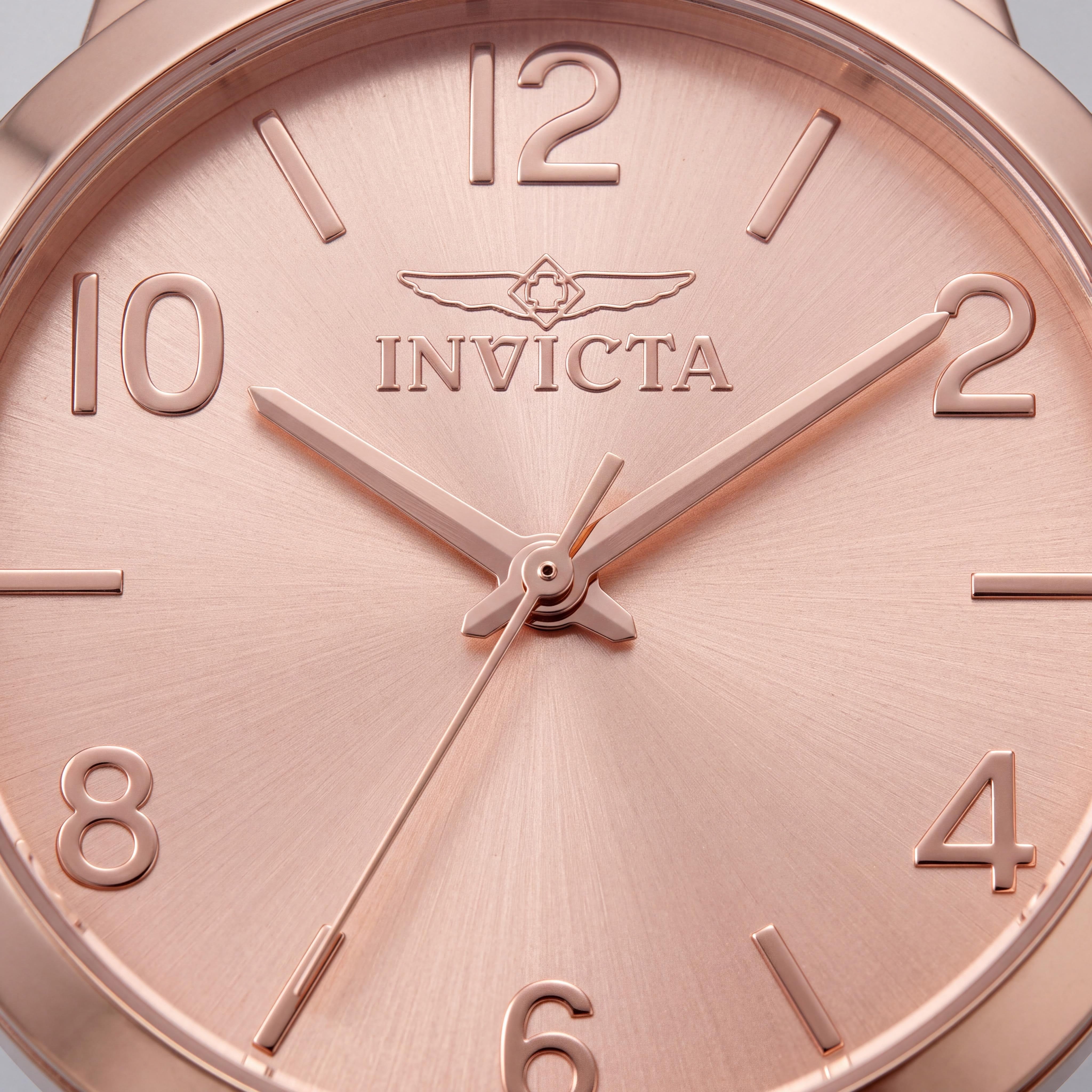Invicta Wildflower 49087 Unisex Quartz Watch, Rose-gold Dial, Stainless Steel Case & Bracelet, 34mm, Photo 2