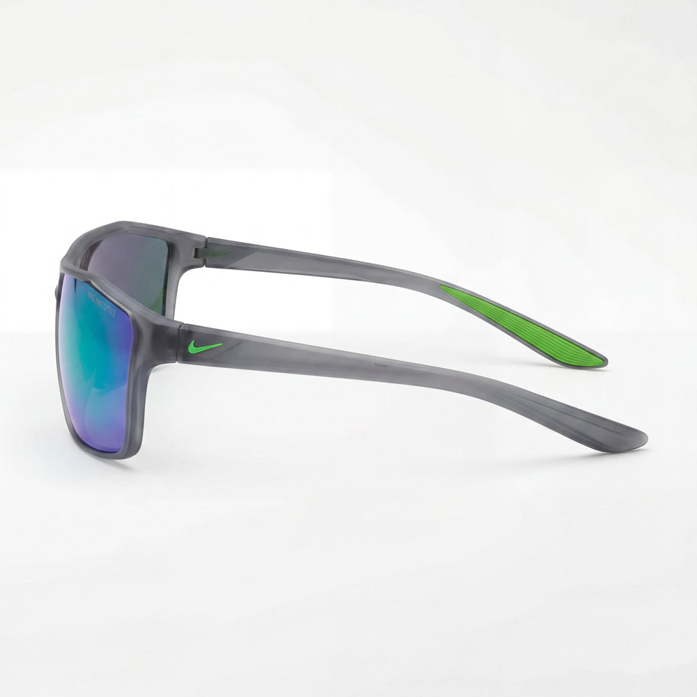 Gafas de sol de hombre casuales Nike, montura de plástico, protección UV, gris oscuro mate, verde, azul multicolor 65mm