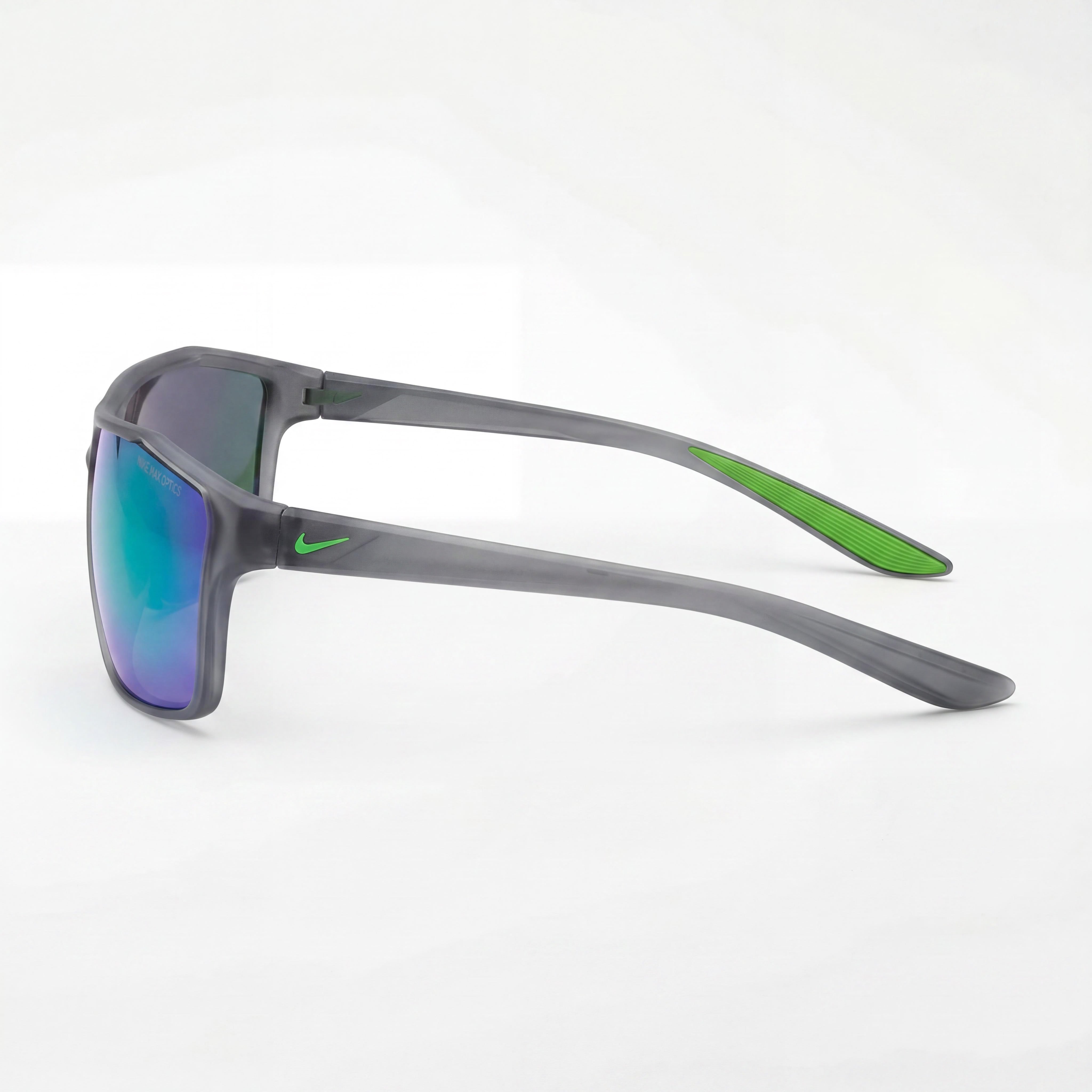 Nike Casual Men's Plastic Frame UV Protection Sunglasses Matte Dark Grey Green Blue Multicolor 65mm, Photo 2