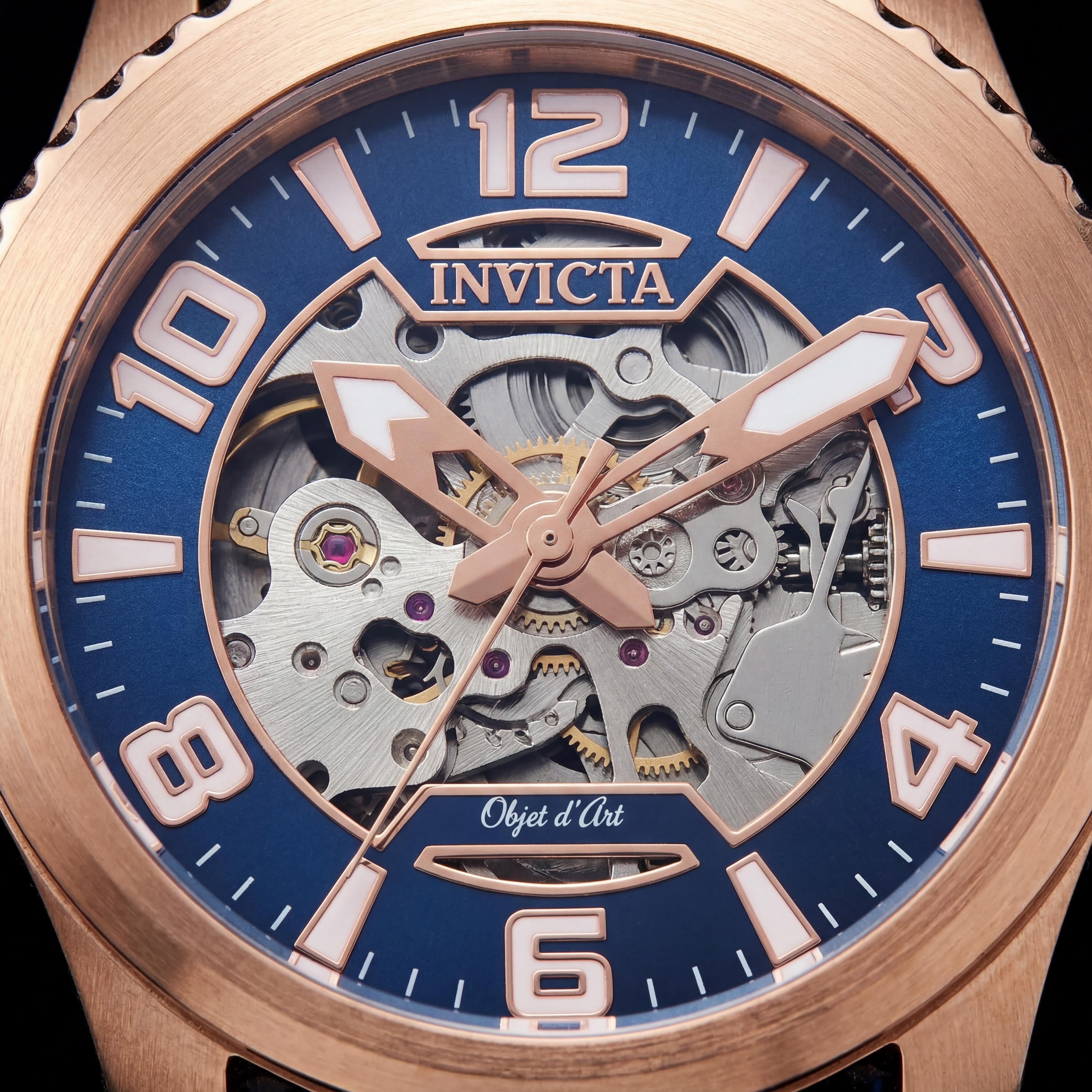 Invicta 27592 Reloj automático para hombre, dorado/azul, 42mm, Photo 2
