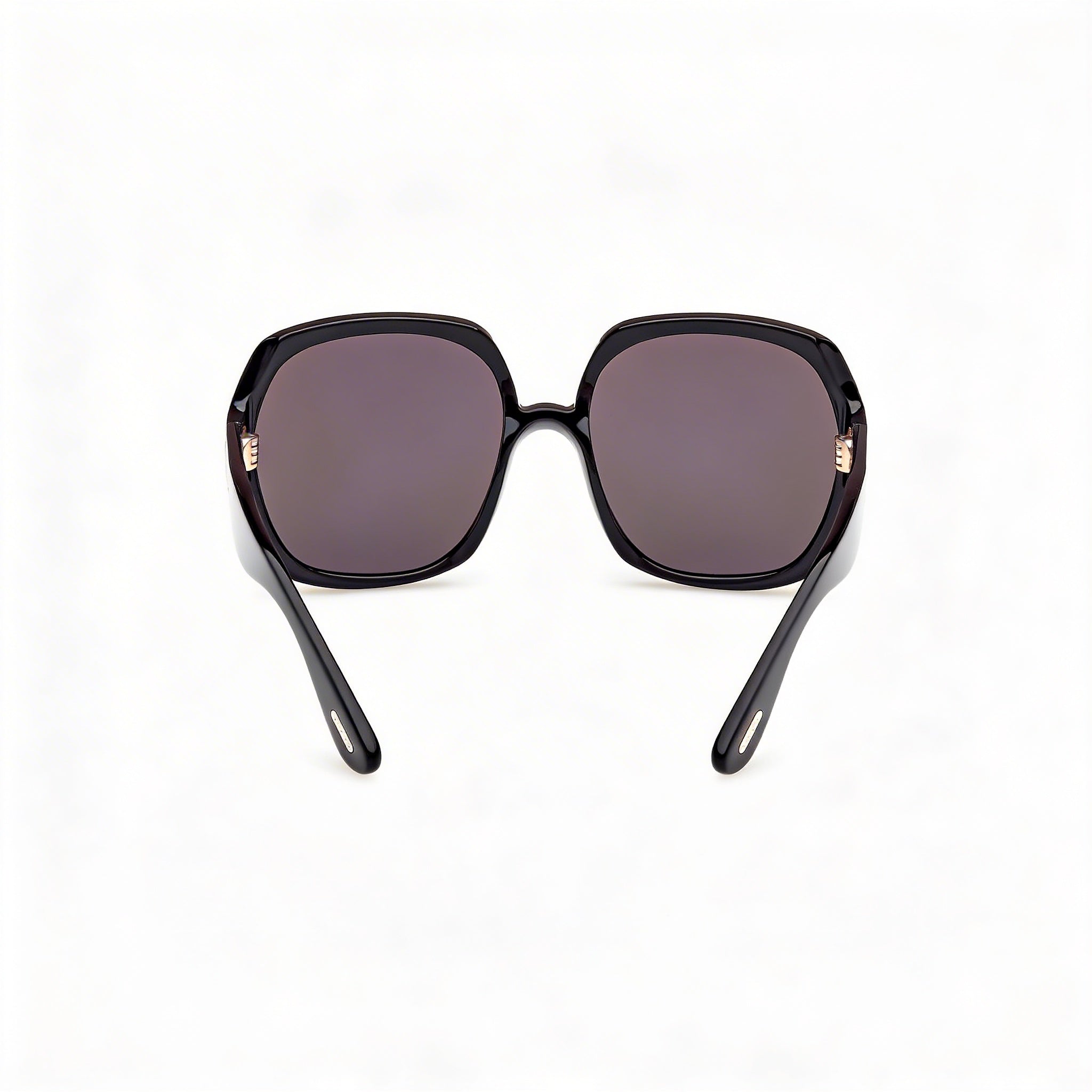 Tom Ford Classic Unisex Polarized Shiny Black Plastic Frame Smoke Lens Sunglasses 60mm, Photo 2
