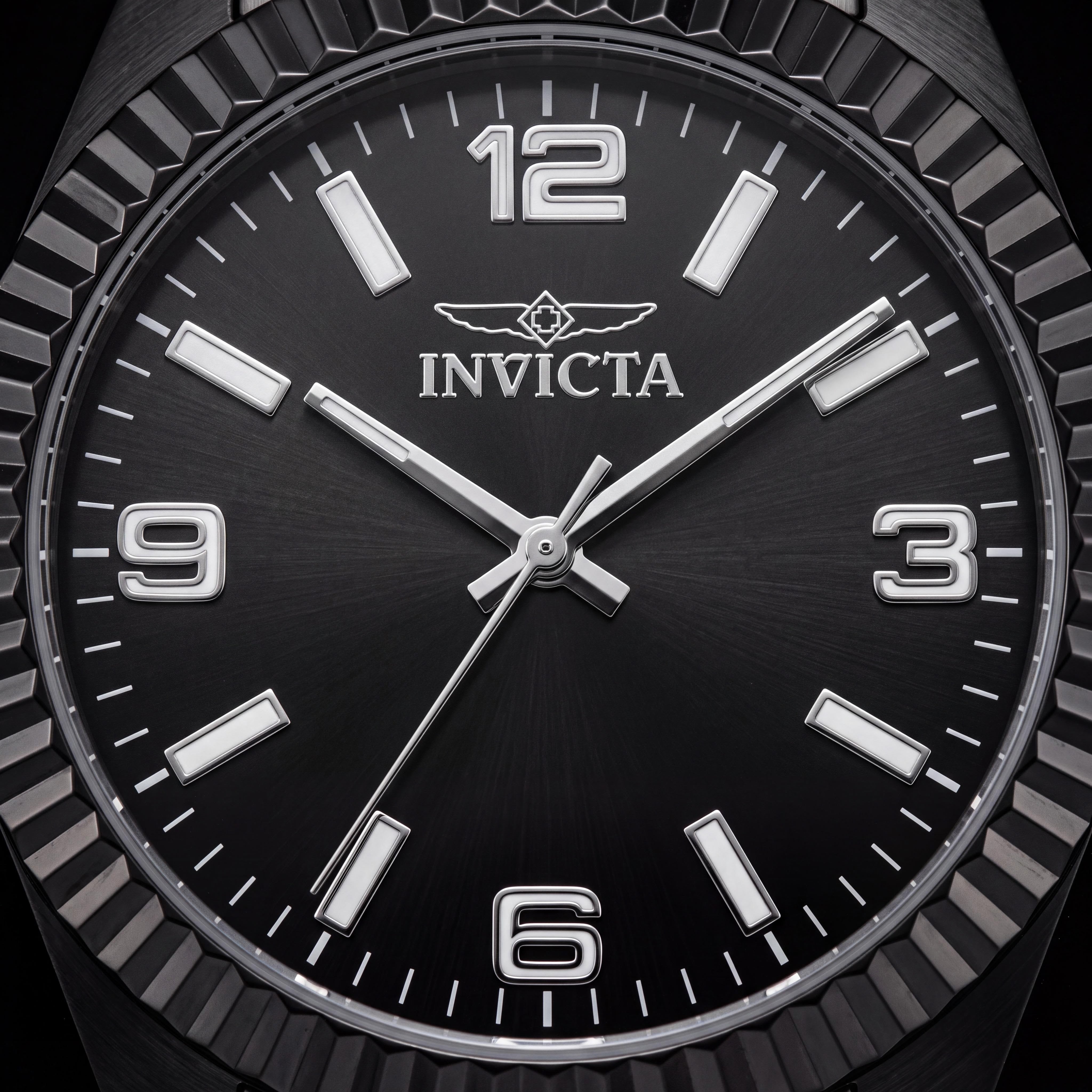 Invicta Specialty 50573 Reloj de Cuarzo para Hombre con Esfera Negra, Brazalete de Acero Inoxidable, Caja de 43mm, Resistente al Agua 50M, Photo 2