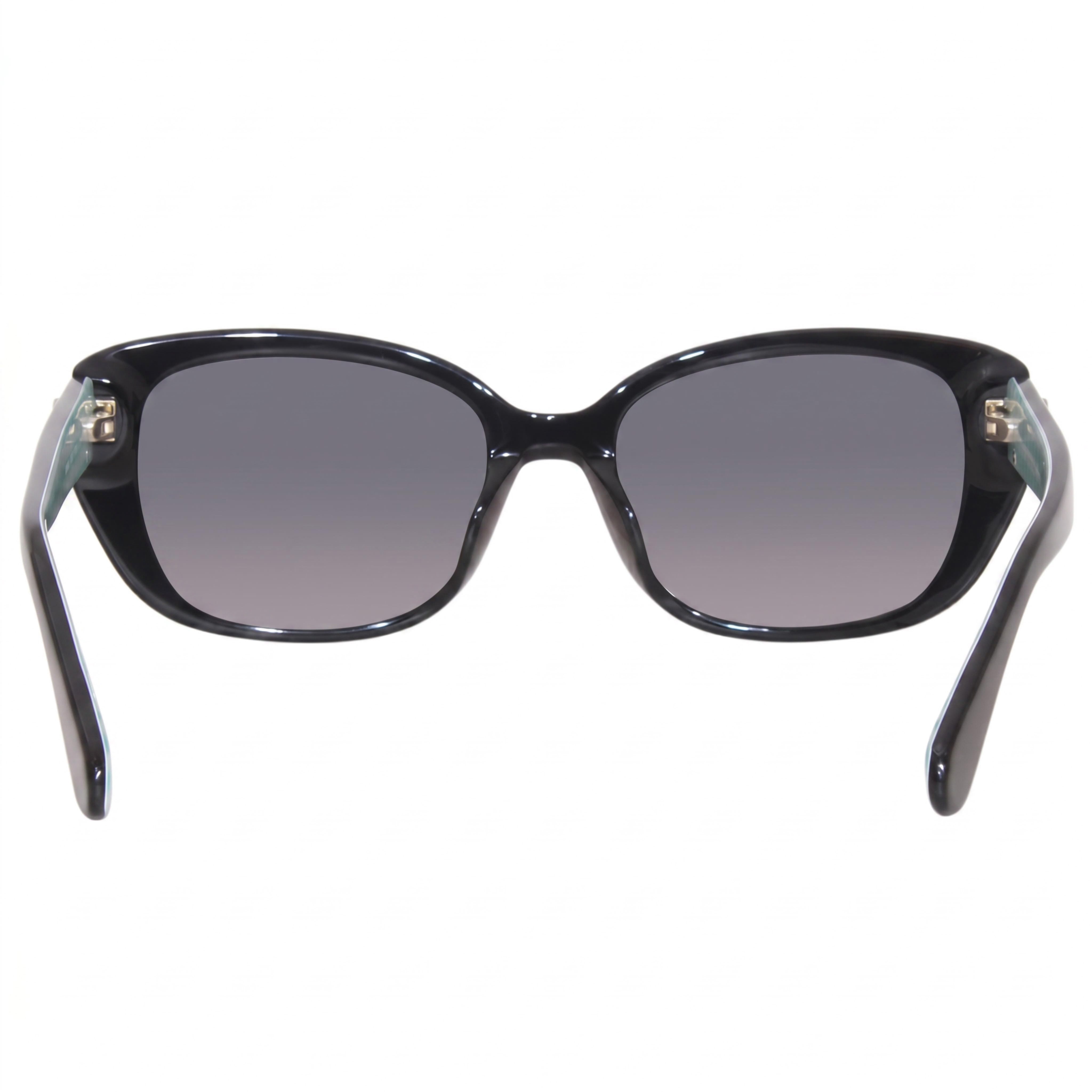 kate spade new york Kenzie/G/S Gafas de sol rectangulares multicolores gris oscuro sombreado con protección UV y aptas para lentes graduadas de 53 mm para mujer, Photo 4