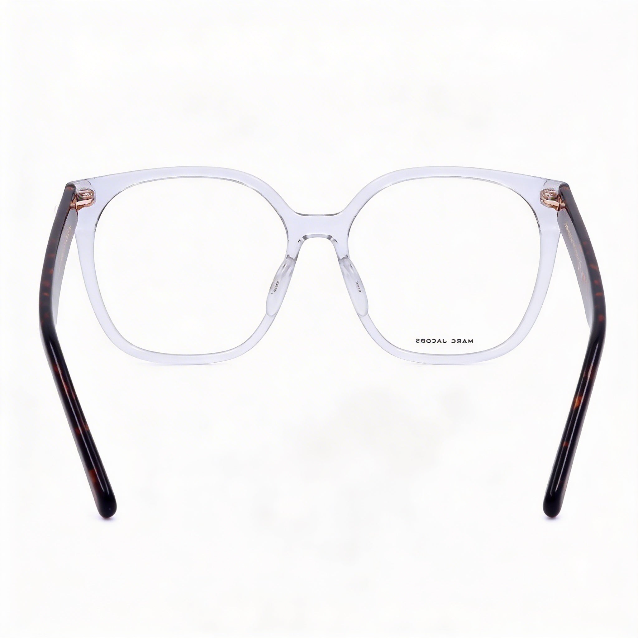 Marc Jacobs Gafas casuales para mujer montura de propionato de celulosa color habana cristalina, lentes de 55 mm, puente de 16 mm, patillas de 145 mm, Photo 2