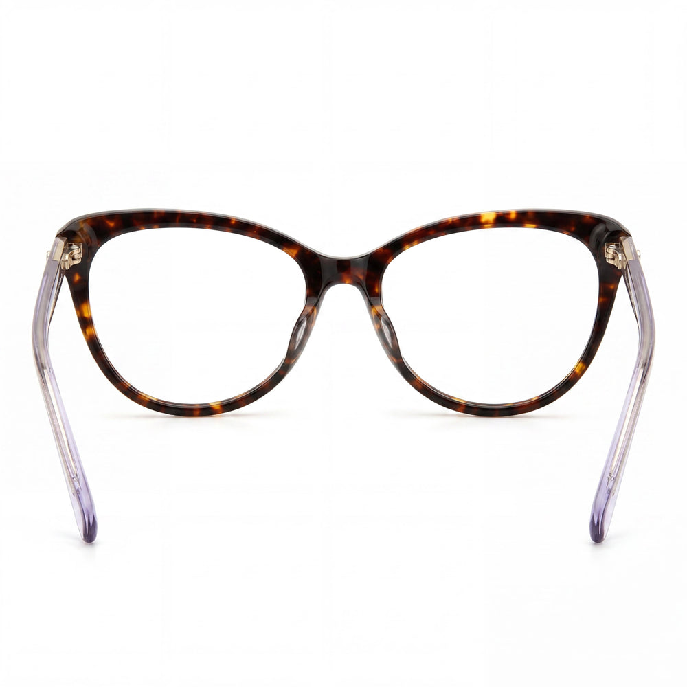 Gafas kate spade new york clásicas para mujer, montura de plástico marrón habana con lentes de policarbonato 52 mm