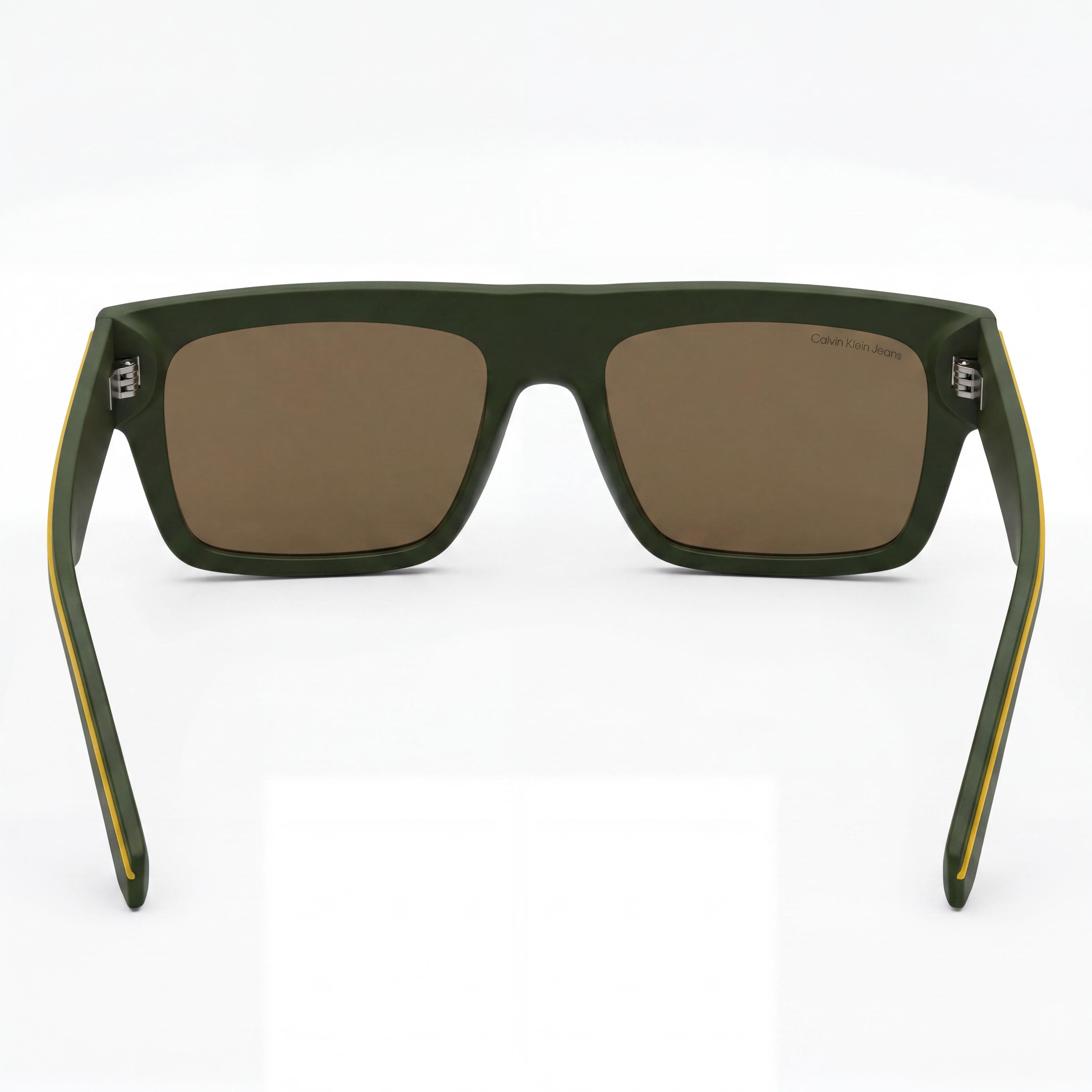 Gafas Calvin Klein Ckj24603s para hombre, montura color caqui de resina de origen vegetal, lentes no polarizadas UV de Tritan Renew color caqui, 55 mm, Photo 4