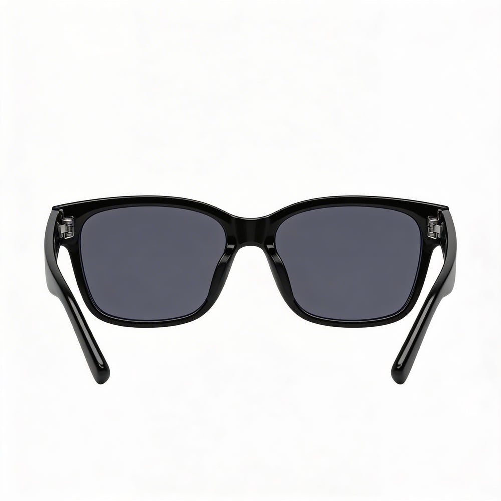 Gucci GG1716S Casual Unisex Full Rim Rectangle Black Grey INJECTION Non-Polarized Sunglasses 54-18-145mm