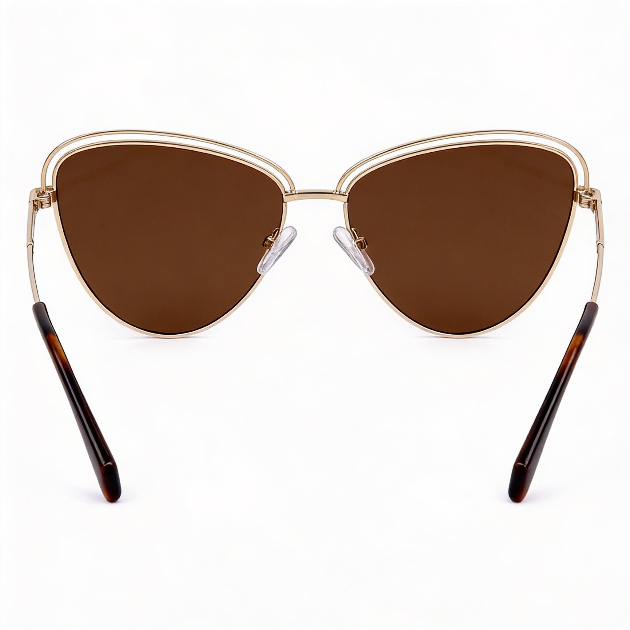 Polaroid Classic Men's Sunglasses with Gold Alloy Steel Frame and Non-Polarized Polycarbonate UV Protection Lenses 57mm, Photo 2