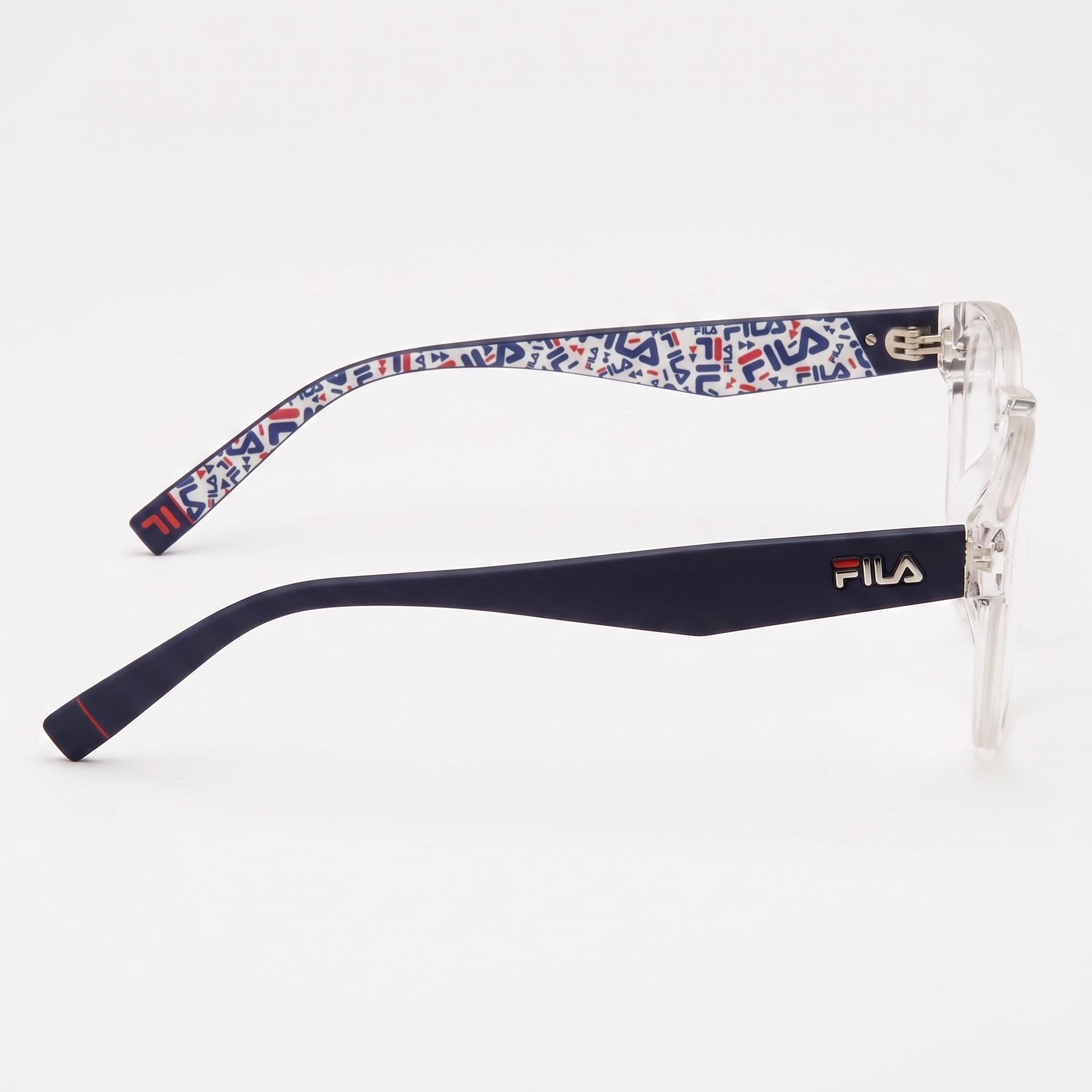 Fila Classic Women's Square Full Rim Acetate Crystal Frame with Polycarbonate Demo Lenses 50mm, Photo 2