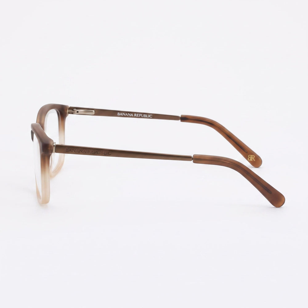 BANANA REPUBLIC Cate/N Women's Rectangle Shape Eyeglasses with Matte Brown Plastic Frame 51mm