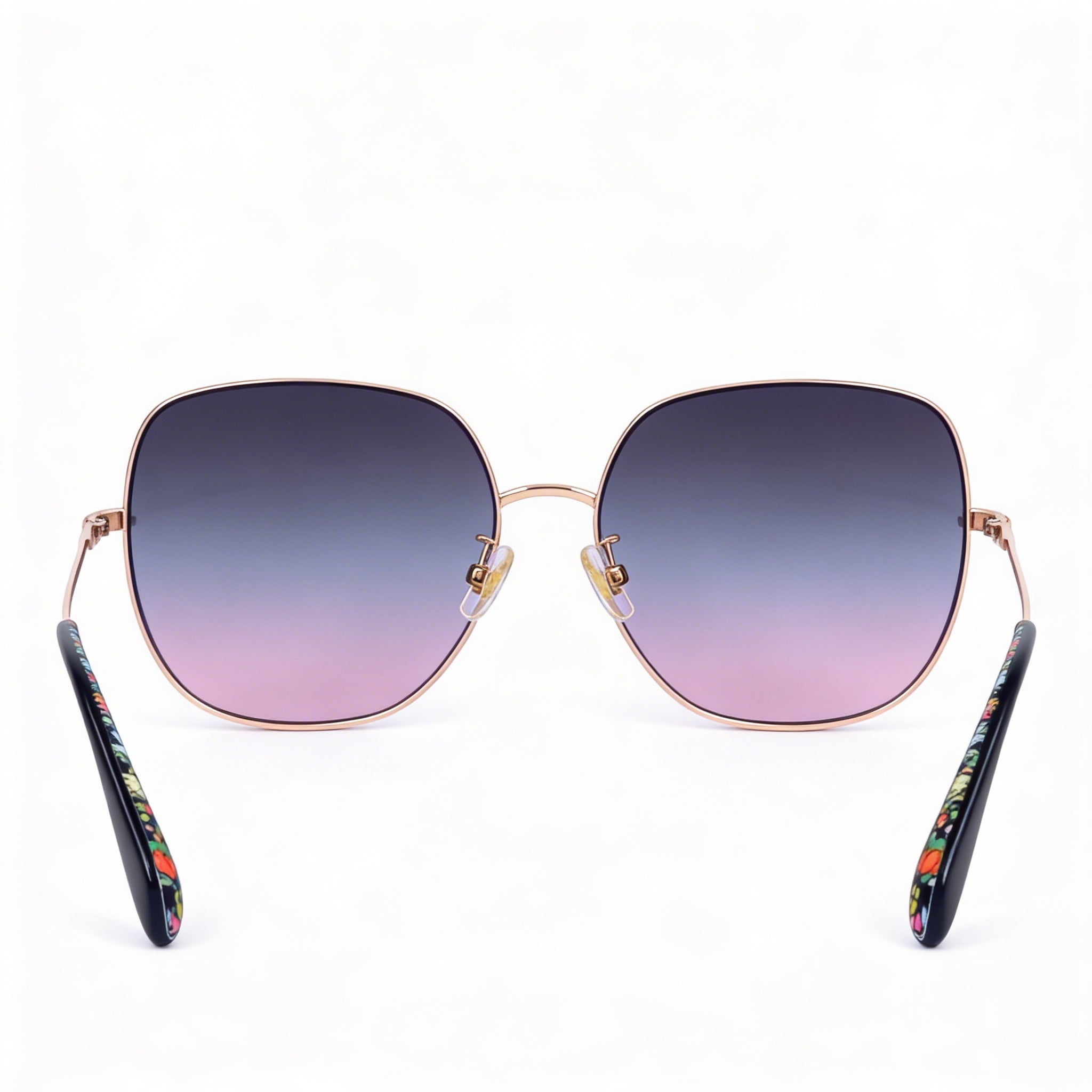 Gafas de sol Kate Spade New York Seasonal para mujer, con montura metálica, diseño azul y protección UV, lentes de doble tono azul melocotón de 59 mm, Photo 3
