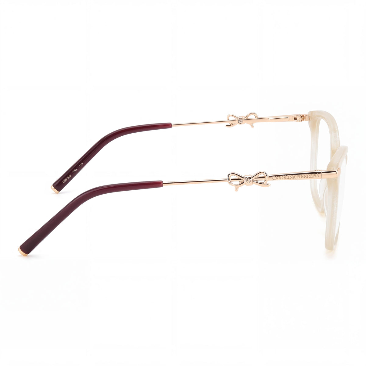 Carolina Herrera 0218 Women’s Contemporary Sunglasses, White Marble Eco Acetate Frame, 55mm, Photo 3