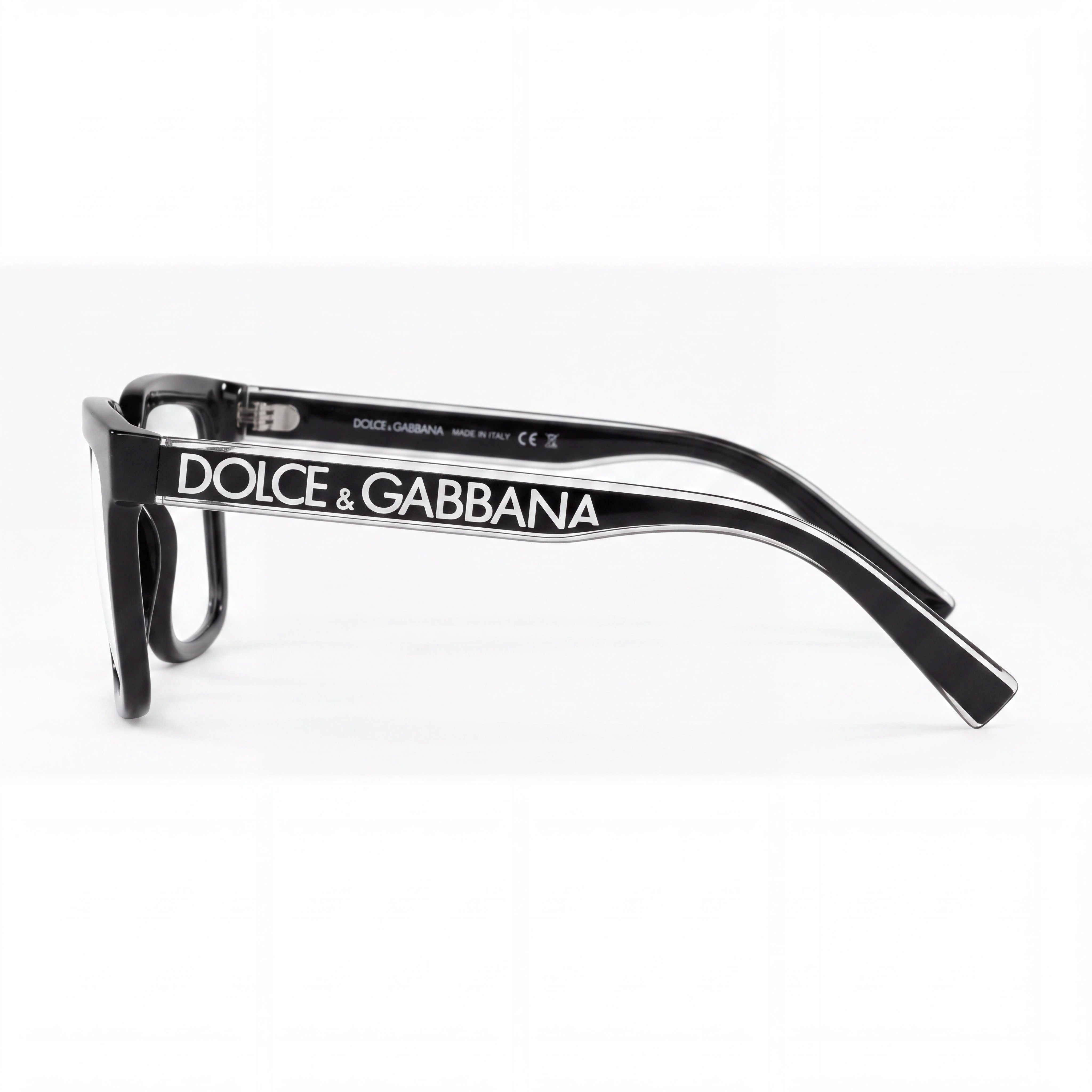 Dolce & Gabbana Dg5101 Black Injected Full Rim Square Unisex Prescription Eyeglasses Size 52-18-145mm, Photo 3