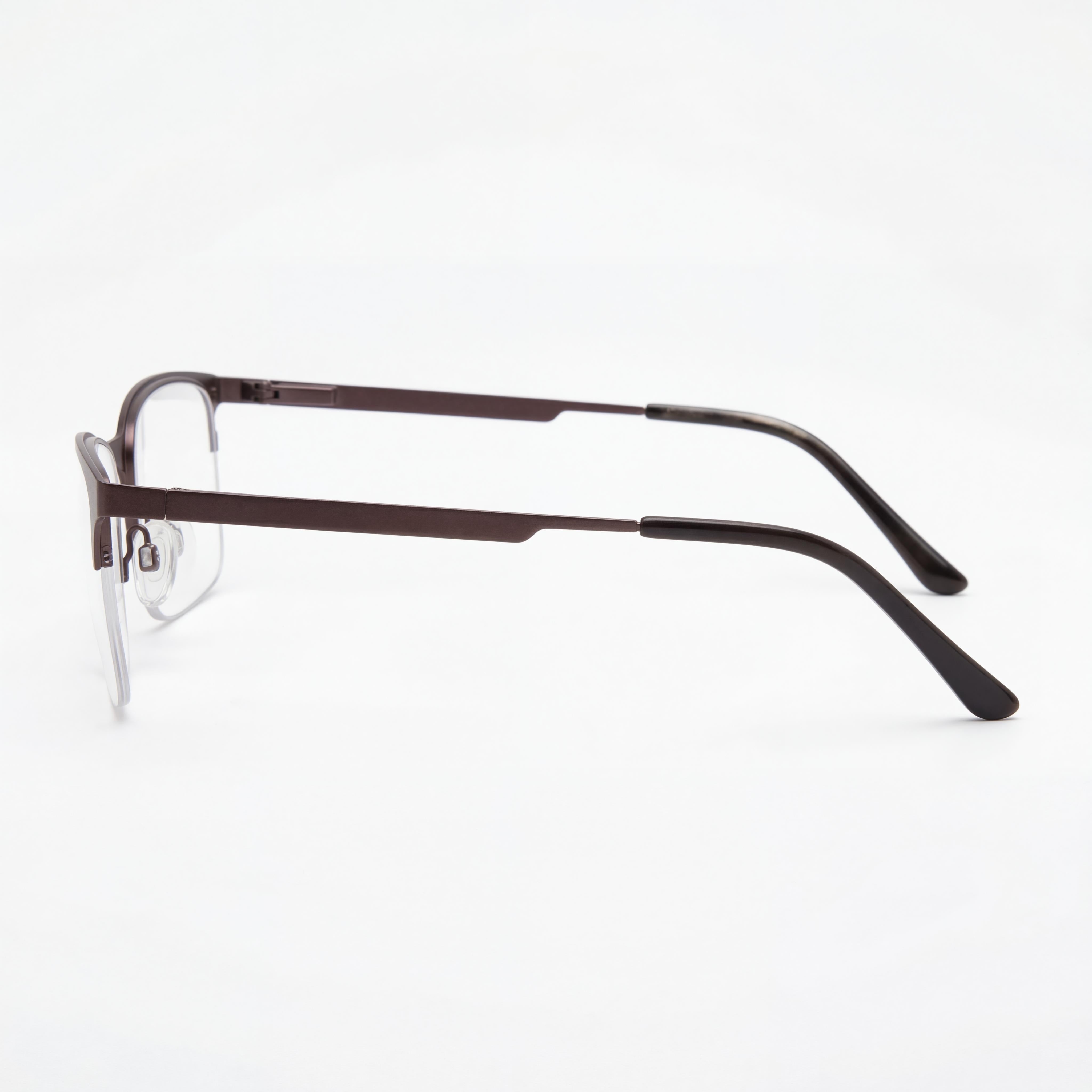 Gafas Chesterfield Ch 108xl para hombre, armazón de metal gris, lentes de policarbonato transparente 58-19-150, Photo 2