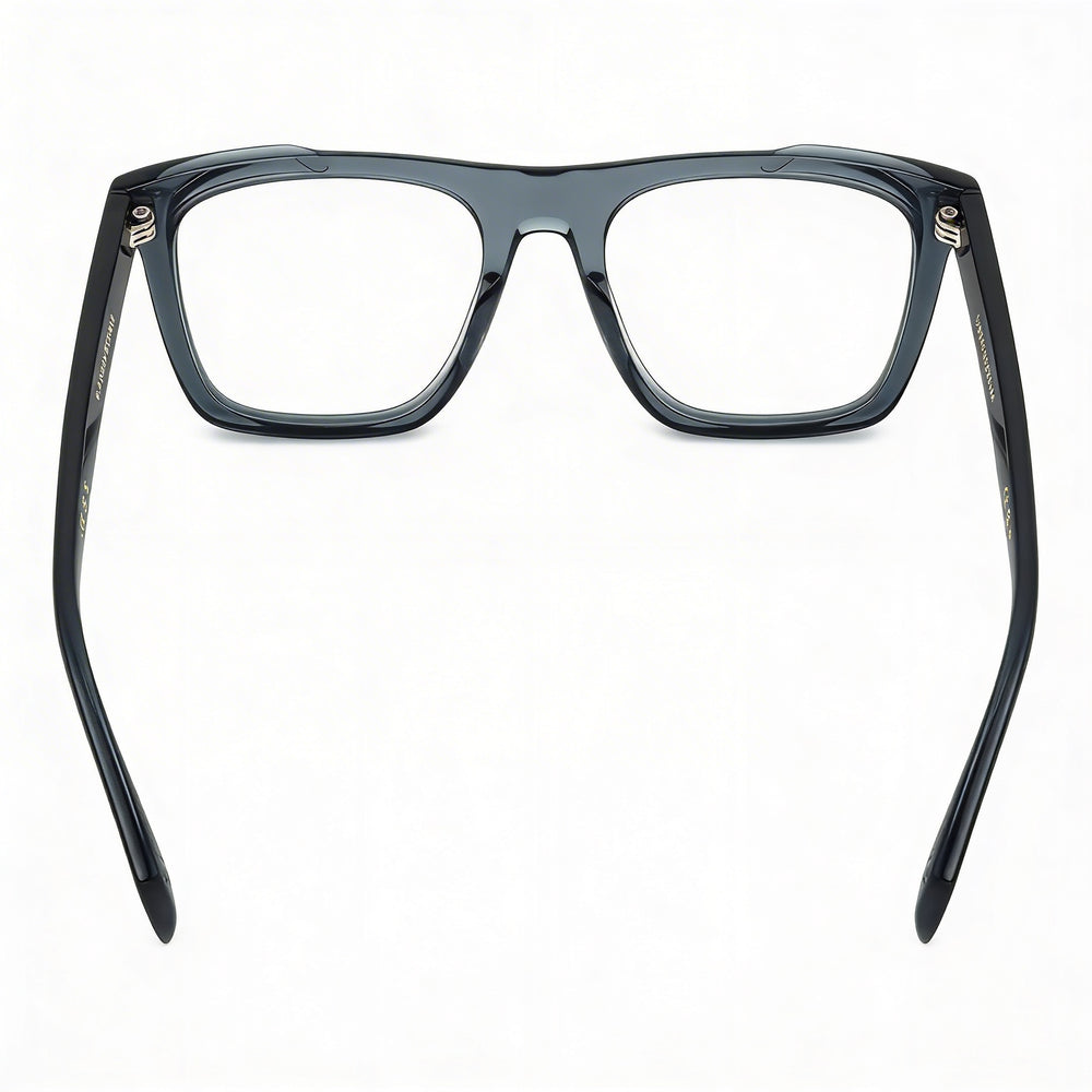 Gafas David Beckham casuales para hombre con montura de acetato azul y lentes de plástico transparente de 51 mm de ancho