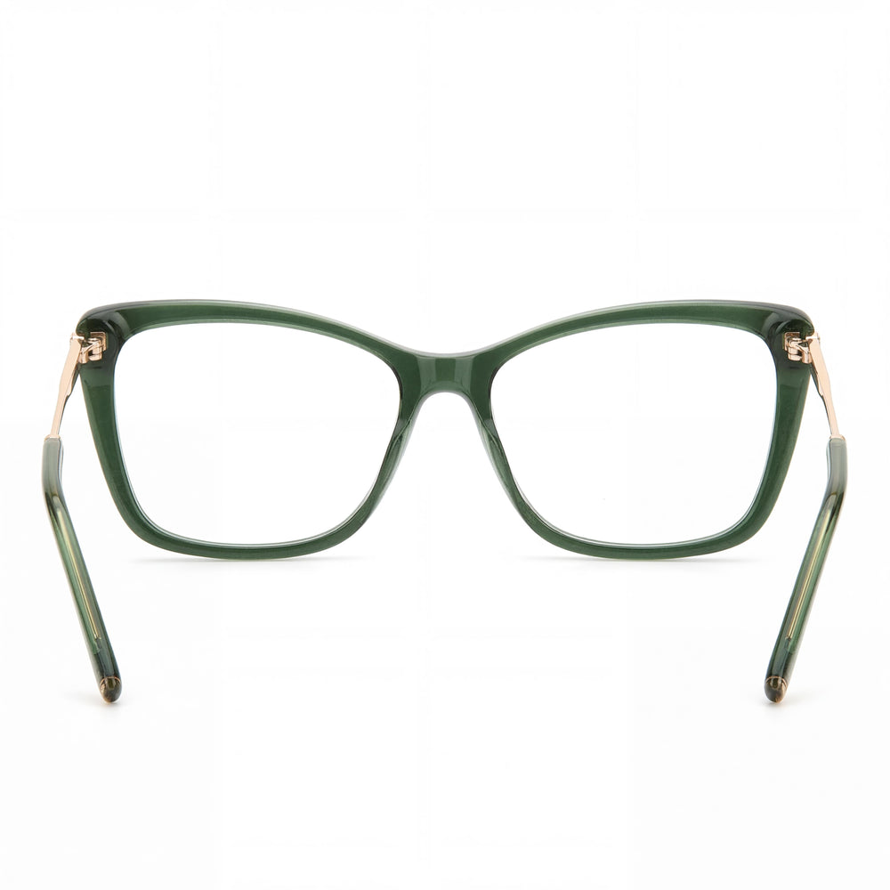 Carolina Herrera Her 0155 Gafas de sol para hombre con montura de plástico verde brillante, lentes de policarbonato no polarizadas de 55 mm