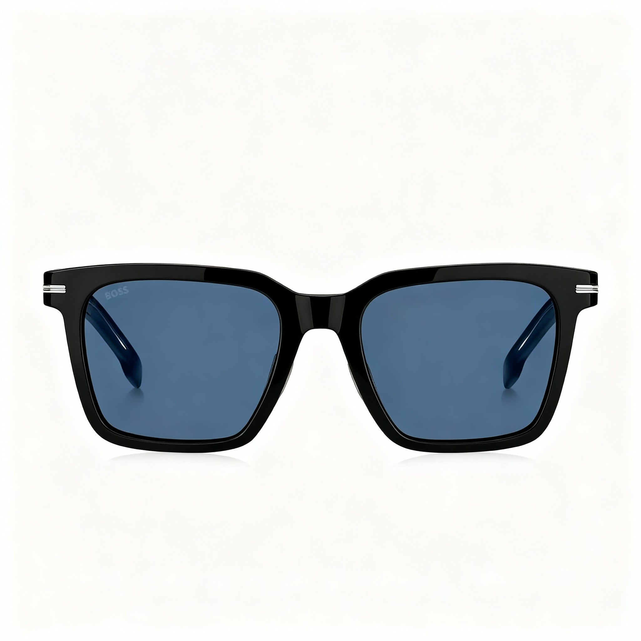 Hugo Boss Contemporary Women's Black Blue Grey Polycarbonate Non-Polarized Sunglasses, Black Eco Lenses 54-20-145mm, Photo 3