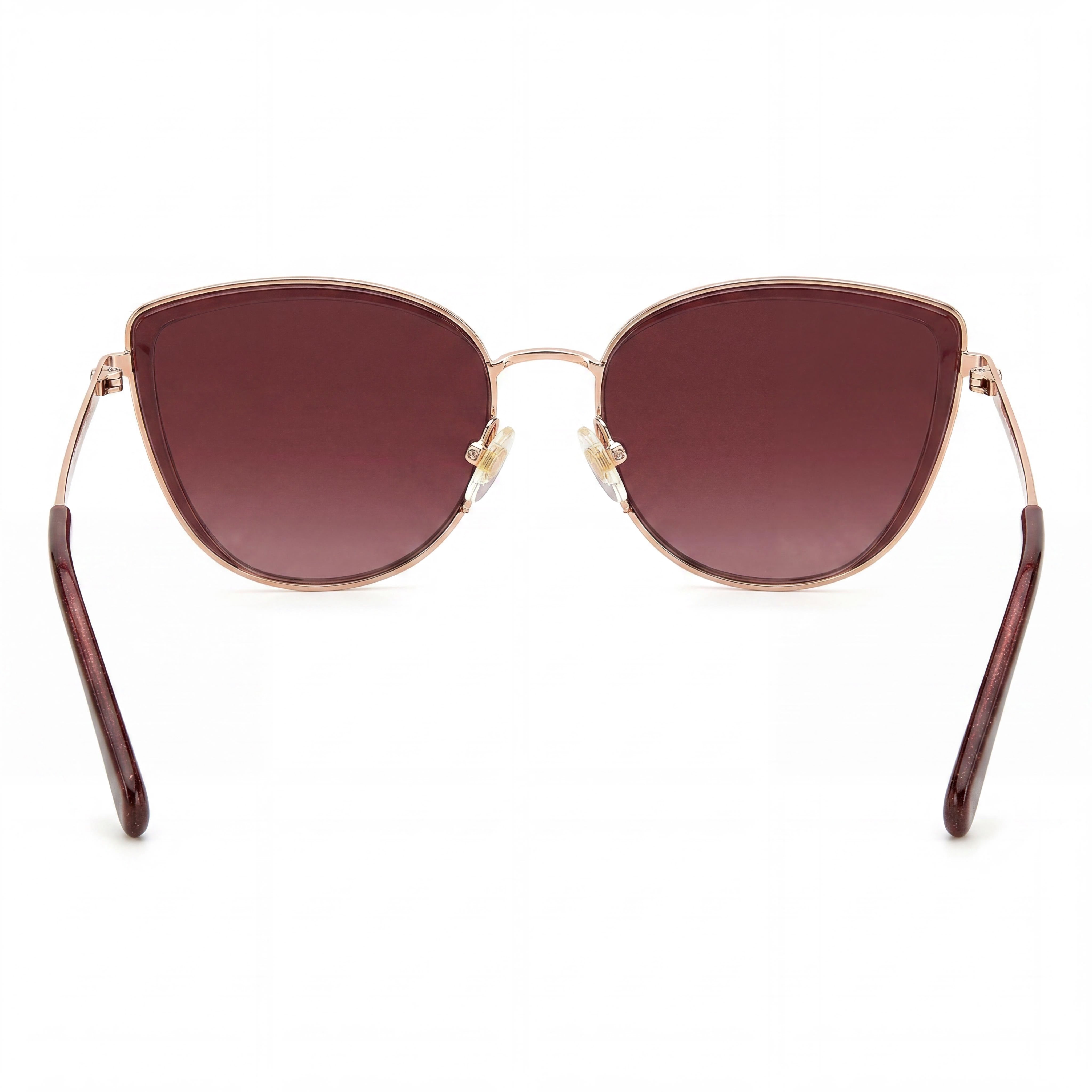kate spade new york Classic Unisex Red Gold Pink Stainless Steel UV Protection Sunglasses 56-17-140, Photo 4