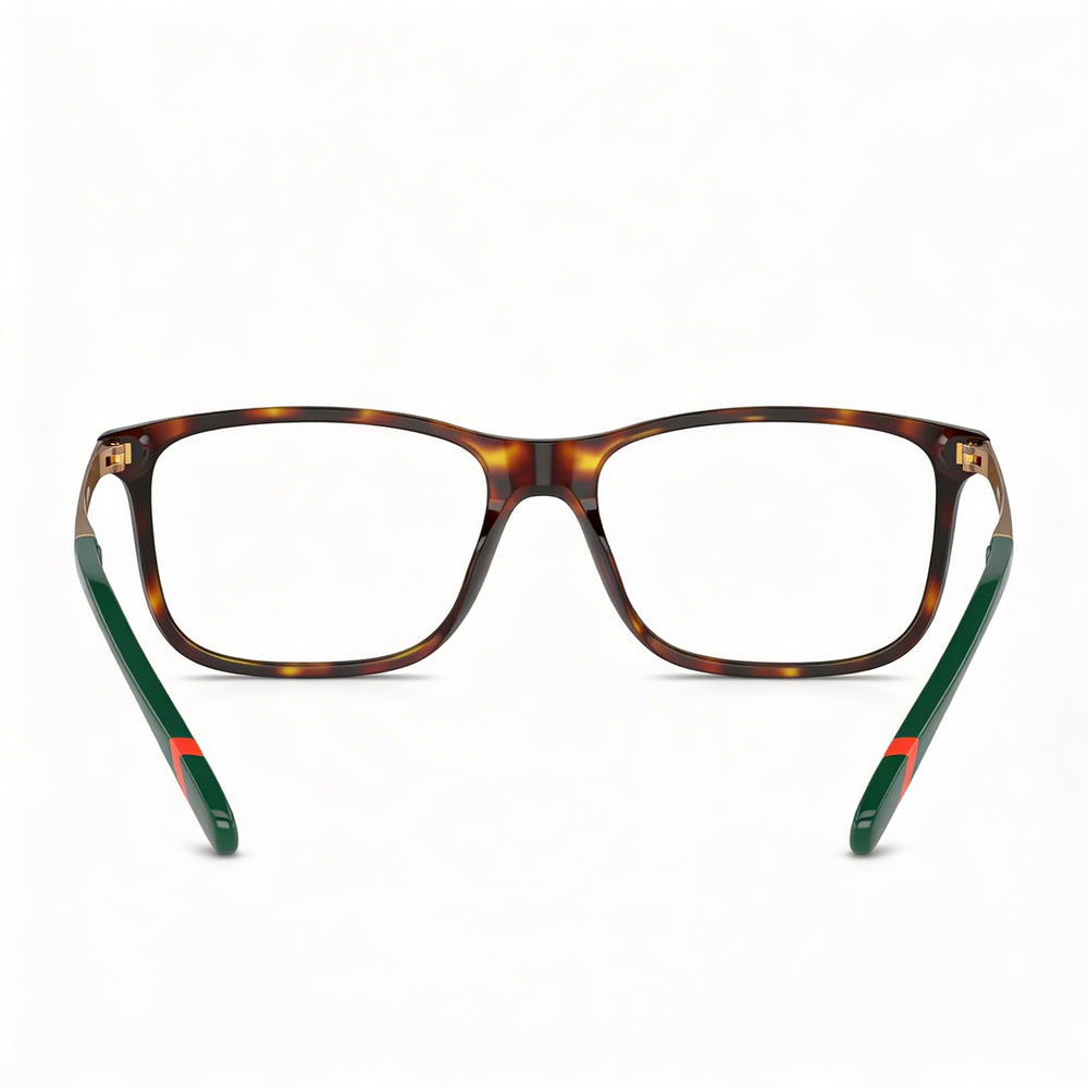 Ralph Lauren Ph2273 Men's Rectangular Plastic Frame Eyeglasses Shiny Brown Tortoise 56mm Lens Width