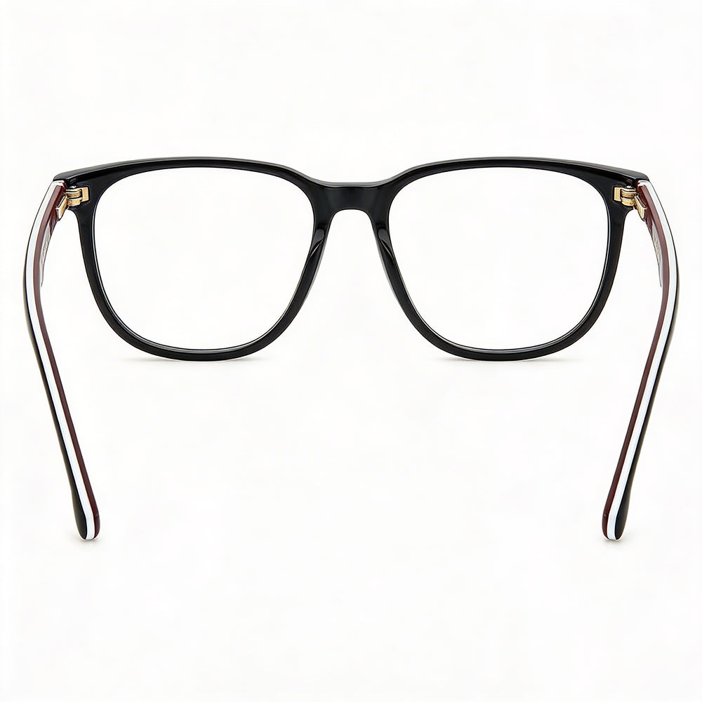 Carrera Carrera 308 Unisex Eyewear with Plastic Frame, Black Stripe Color, Polycarbonate Lenses, Size 53-17-145