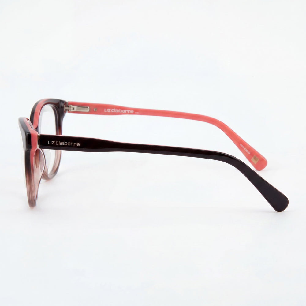 Liz Claiborne 452 Hombre Acetato Marrón Beige 51mm