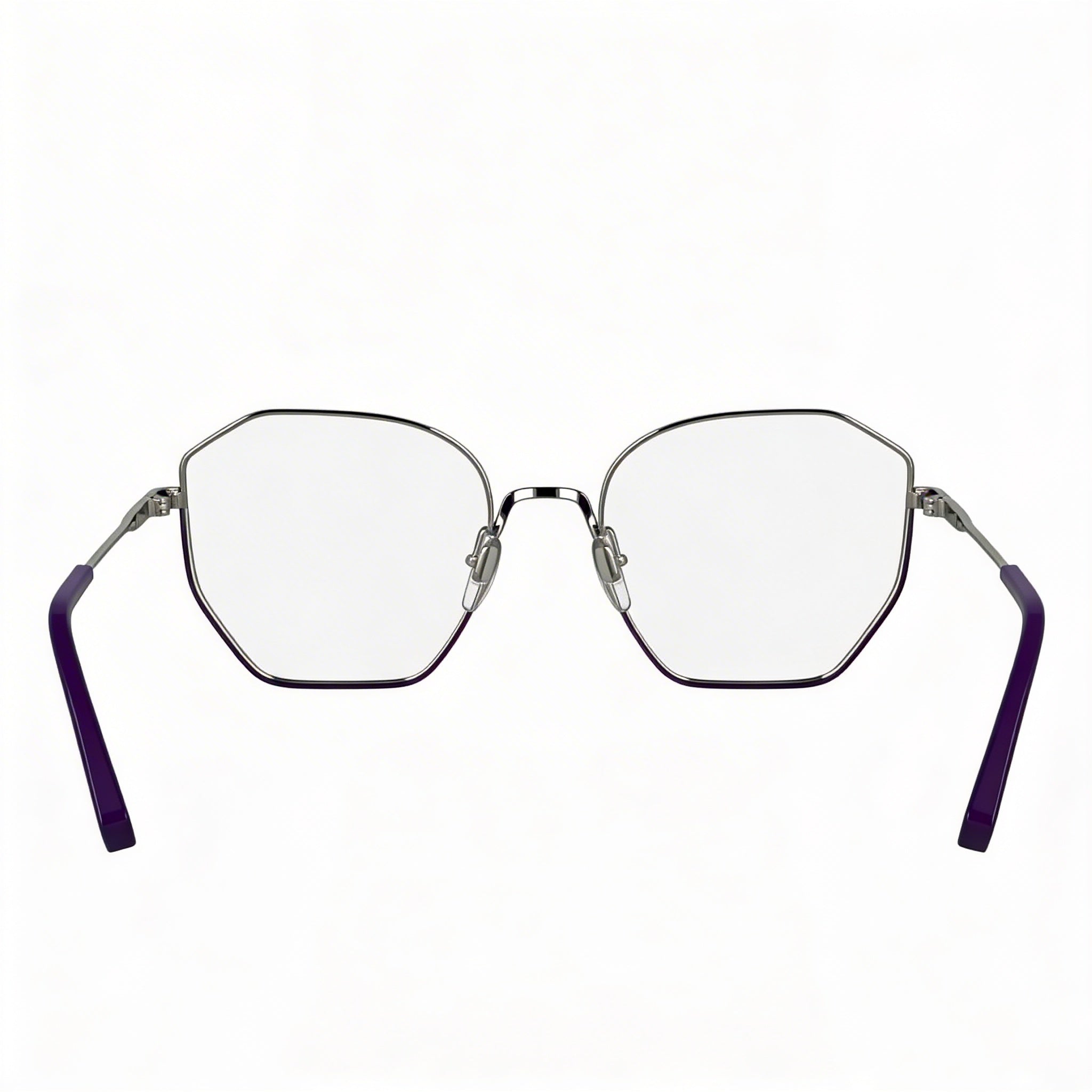 KARL LAGERFELD Casual Collection Women's Acetate Eyewear in Purple/Silver, 54mm Lens Width, Photo 4