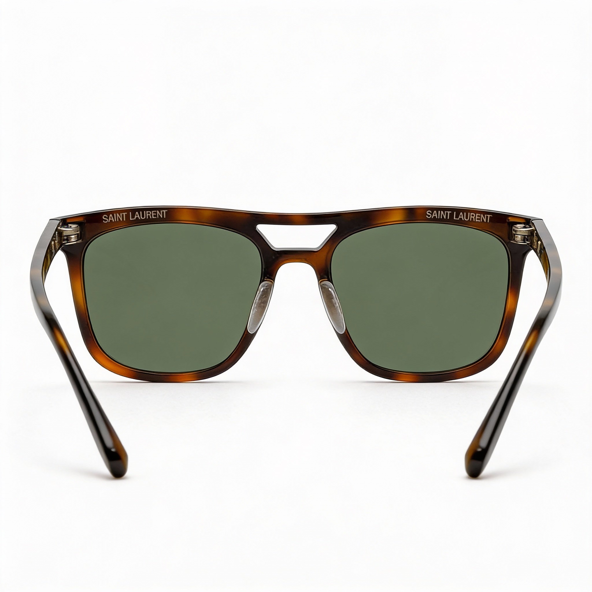 Gafas de sol Yves Saint Laurent SL 455-002 para hombre, color Havana, con lentes verdes y protección UV, talla 56, Photo 3