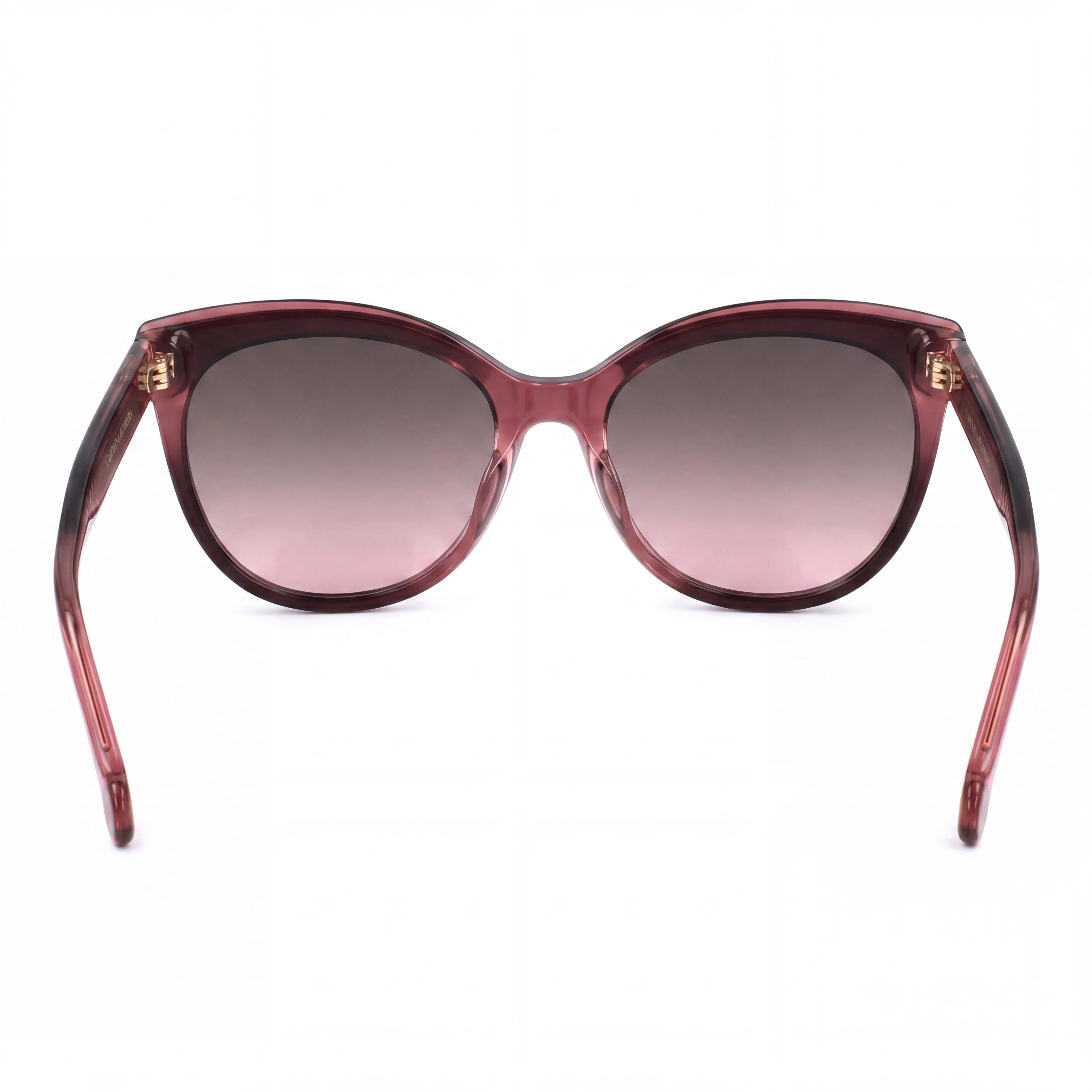 Carolina Herrera Essential Women's Burgundy Red Brown Acetate Cat Eye Sunglasses with Burgundy Red Lenses 57mm, Photo 4