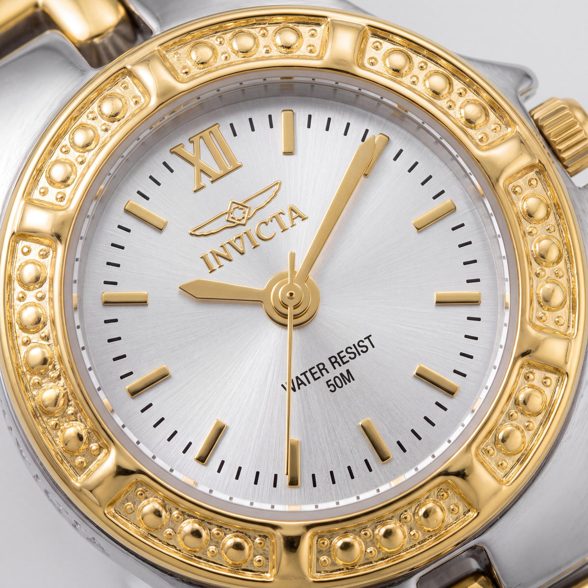 Invicta Casual Women's Silver-Tone Gold-Tone White Dial Water-Resistant 21.5mm Watch, Photo 2