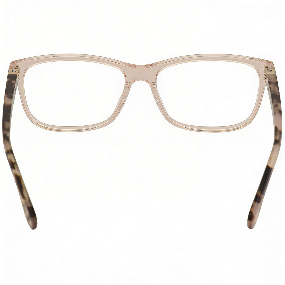Gafas de sol Kate Spade New York Calley para mujer, montura completa de plástico, rectangulares, color rosa cristal, Havana, 52-15-36