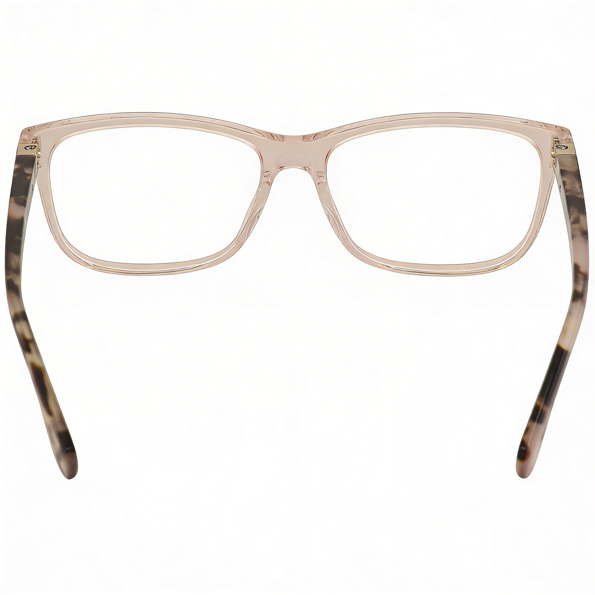 Kate Spade New York Calley Women's Plastic Full Rim Rectangle Eyeglasses, Crystal Pink Havana, 52-15-36, Photo 4