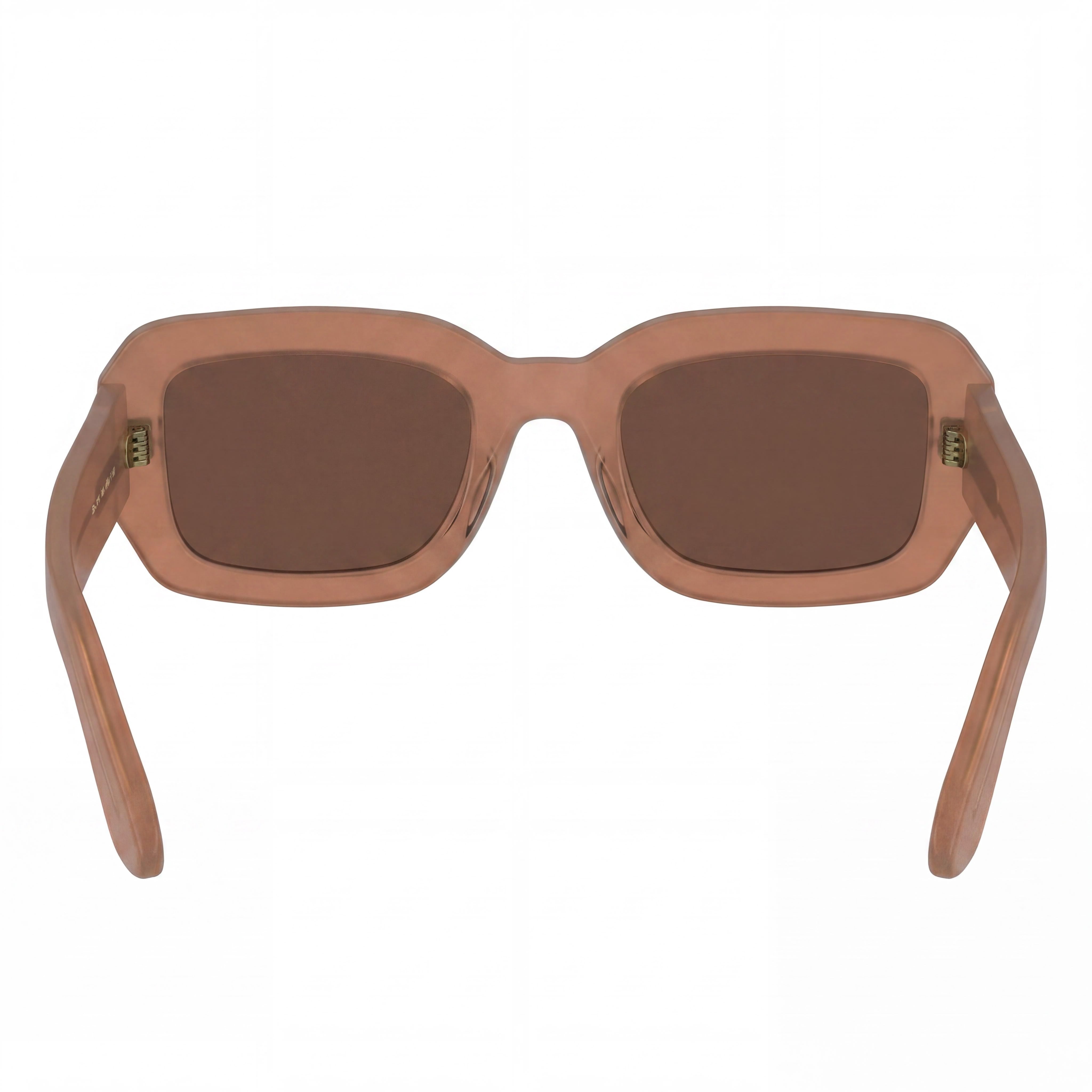 Calvin Klein Ck24511s Unisex Peach Organic Acetate Frame Solid Brown Non-Polarized UV Lenses 52mm, Photo 3