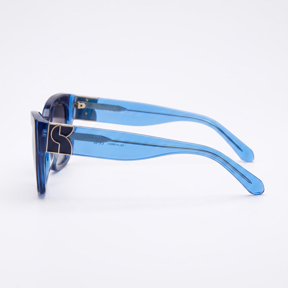 kate spade new york KS JAYDA/G/S Gafas de Sol para Mujer, Acetato Azul, Lente Gris Oscuro, 100 % Protección UV 53-19-140