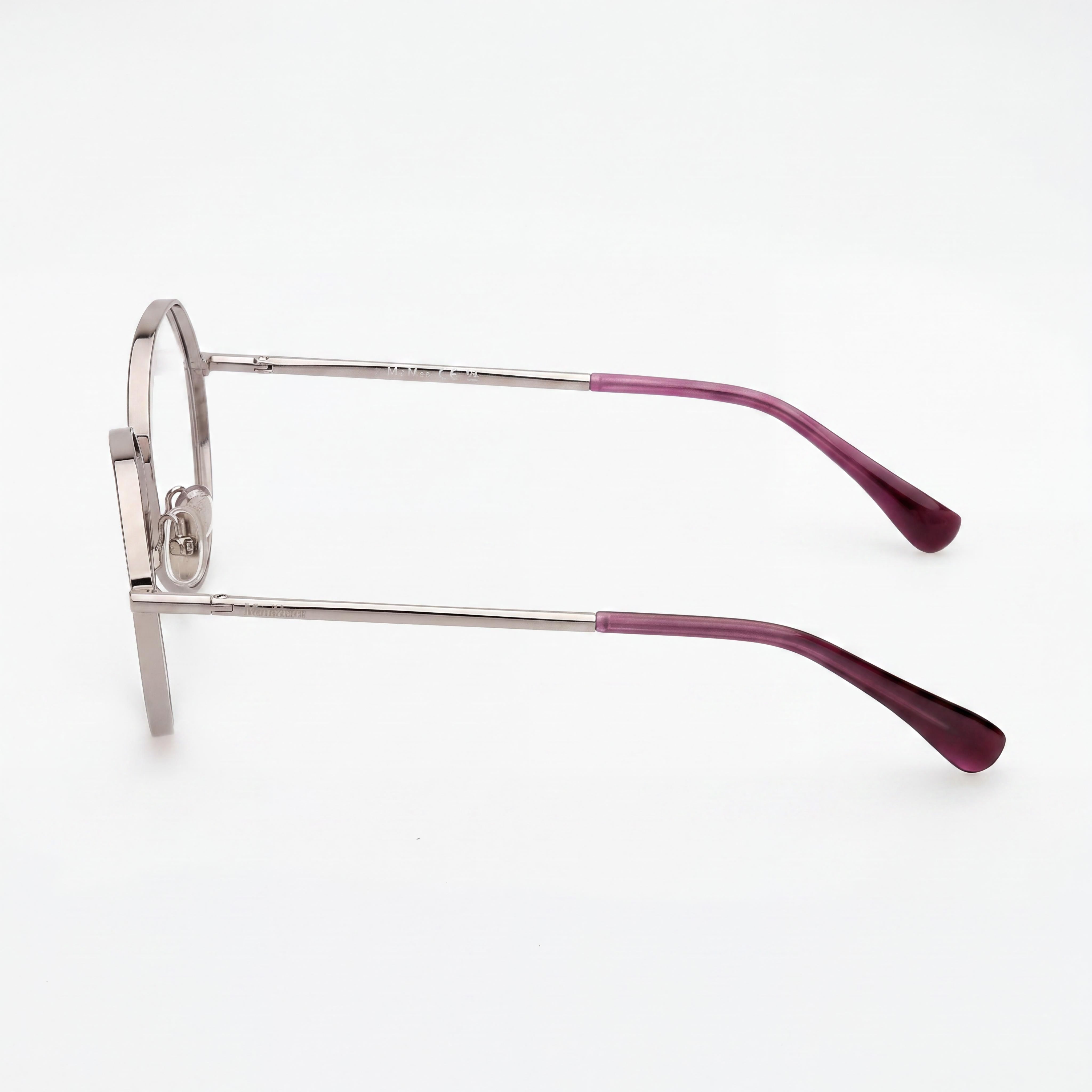 Gafas polarizadas MaxMara para mujer con montura de metal rutenio claro y lentes de policarbonato multicolor de 56 mm, Photo 3
