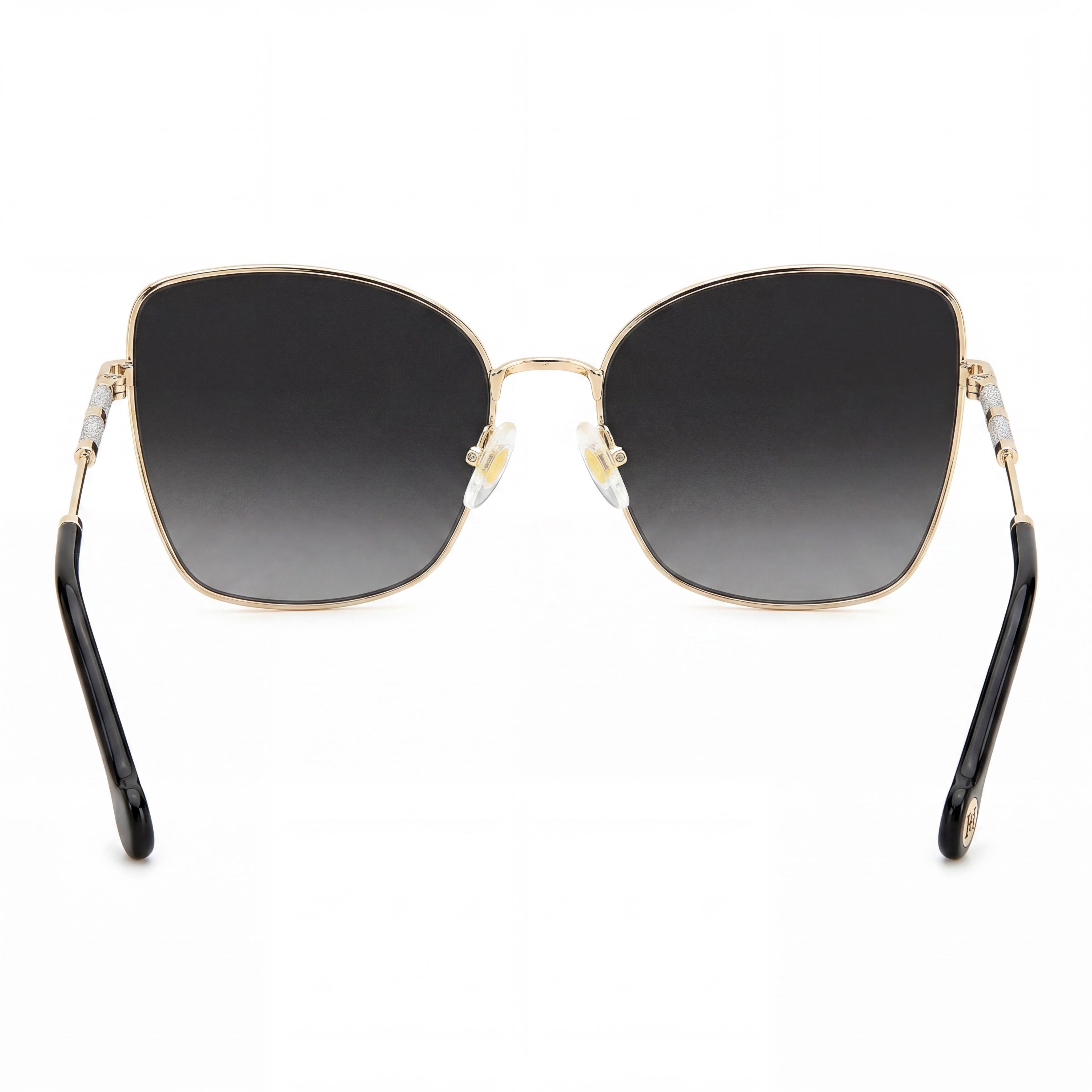 Carolina Herrera Classic Unisex Metal Rose Gold Dark Grey Shaded Non-Polarized UV Protected Sunglasses 59mm, Photo 4