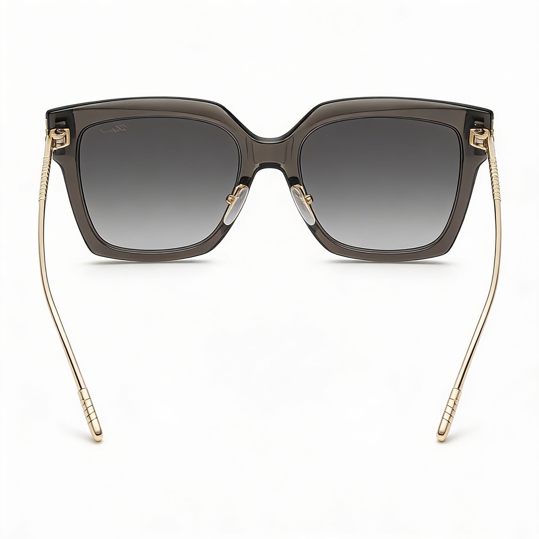 Chopard Sch353m Women's Titanium Frame Grigio Trasparente Sunglasses with Smoke Gradient Lenses 54-19-135mm, Photo 4