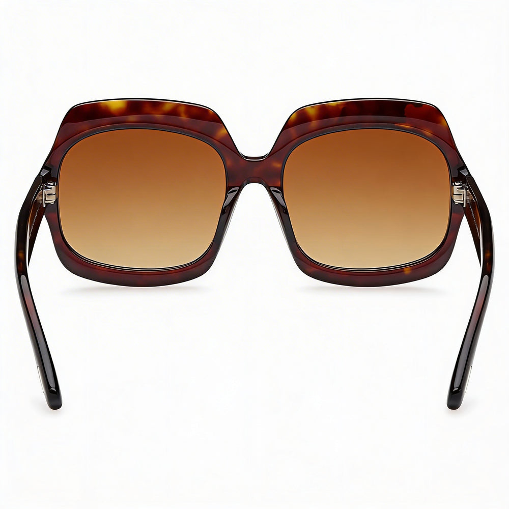 Tom Ford Women's Classic Sunglasses, Dark Havana Light Brown Shaded Frame, Gradient Brown Lenses, 60mm