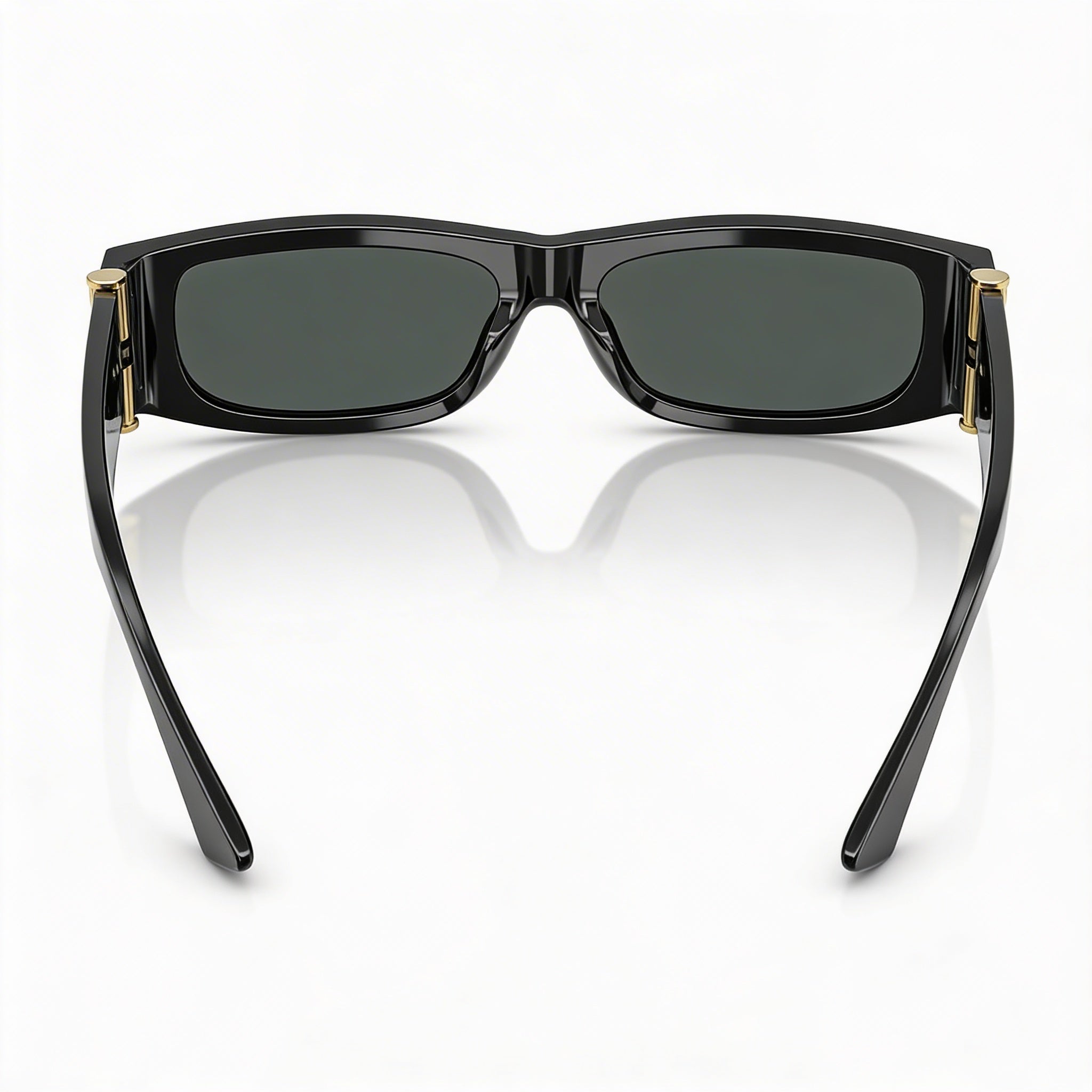 Versace Ve 4476 U Unisex Sunglasses with Black Dark Grey Acetate Frame and Dark Grey Lenses 55mm, Photo 4