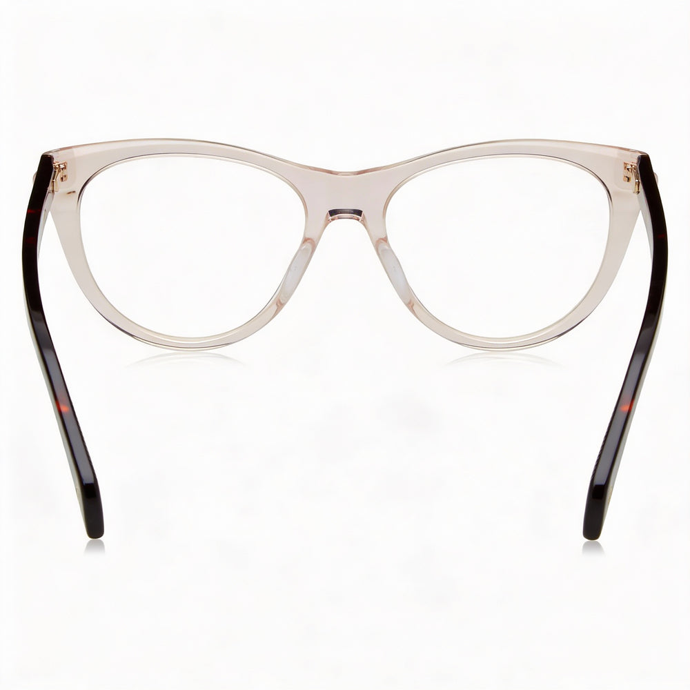 Gafas modernas rag & bone para mujer con montura de acetato rosa y lentes de policarbonato rosa, tamaño 51 mm