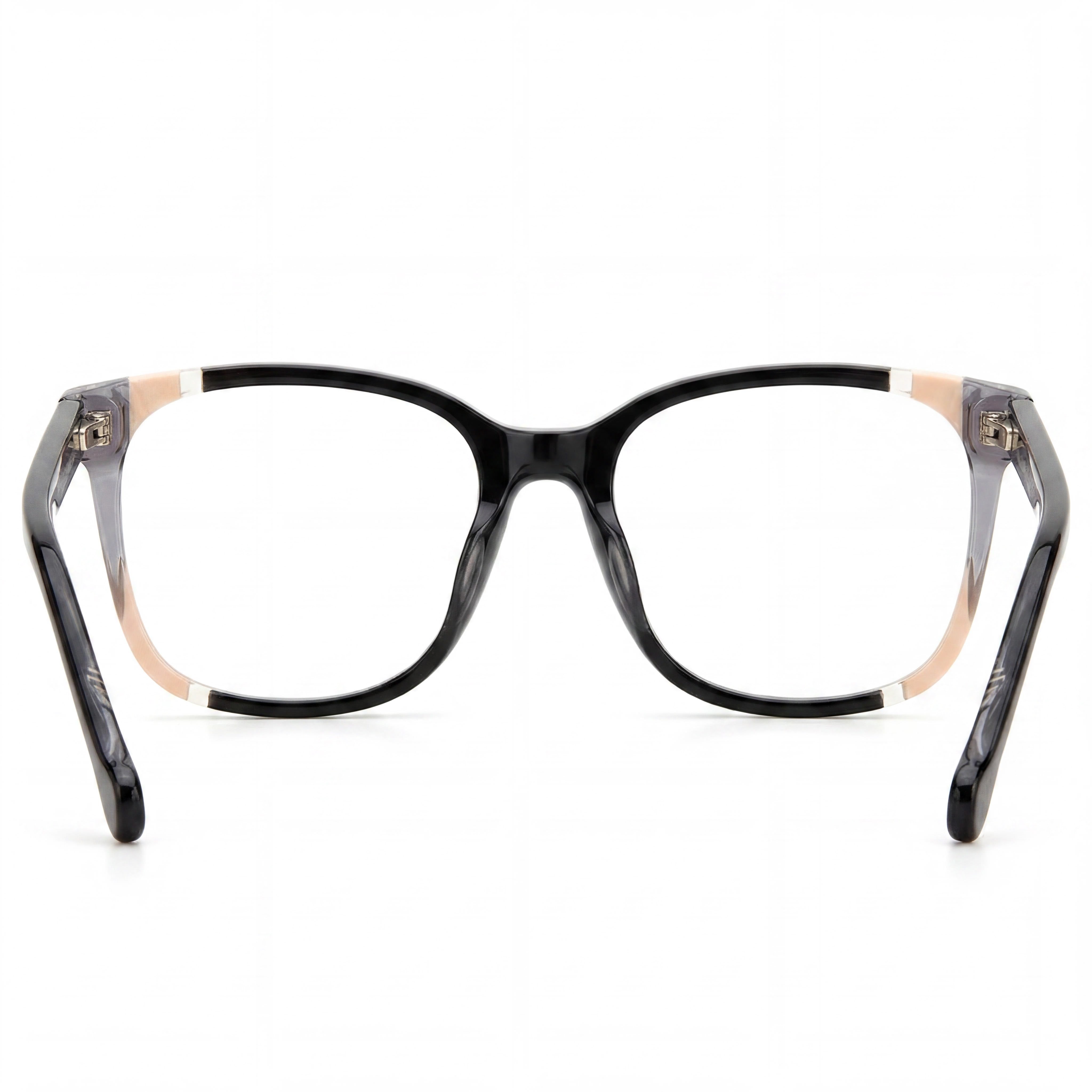 Carolina Herrera Modern Women's Acetate Frame Optical Eyeglasses in Black Nude, Size 52-17-145, Photo 3